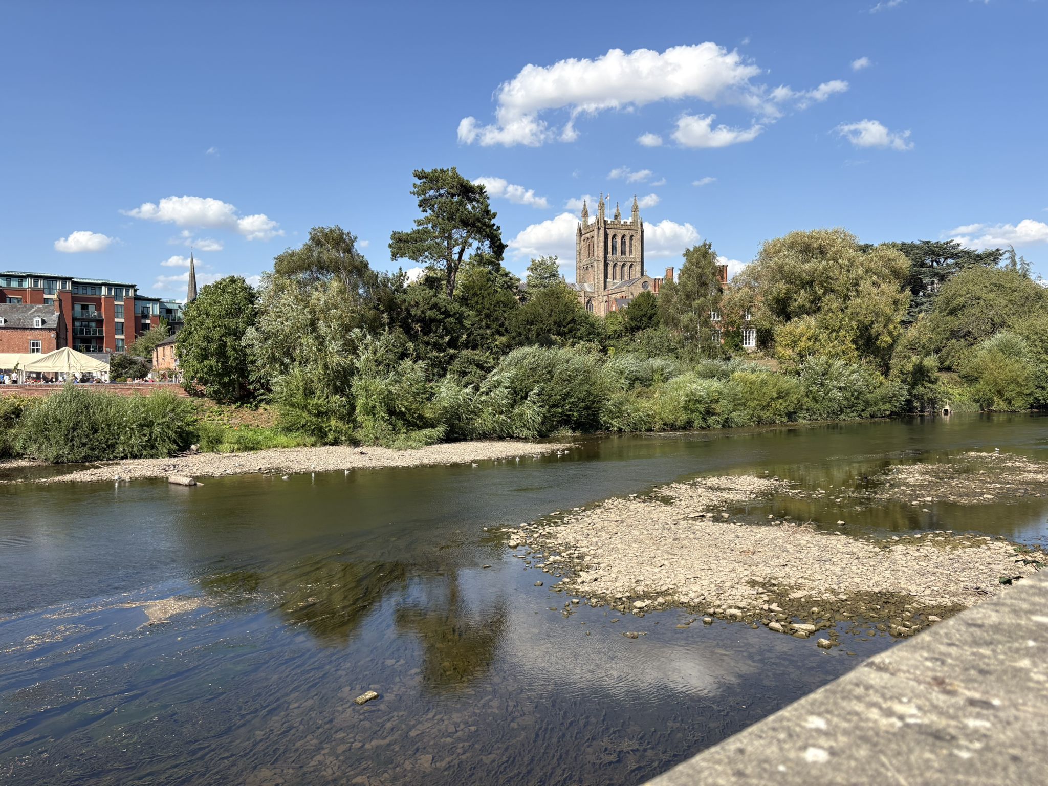 A very low river