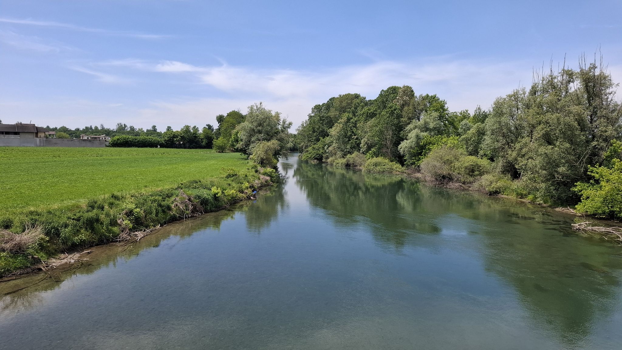 Fiume Oglio dopo Urago d'Oglio