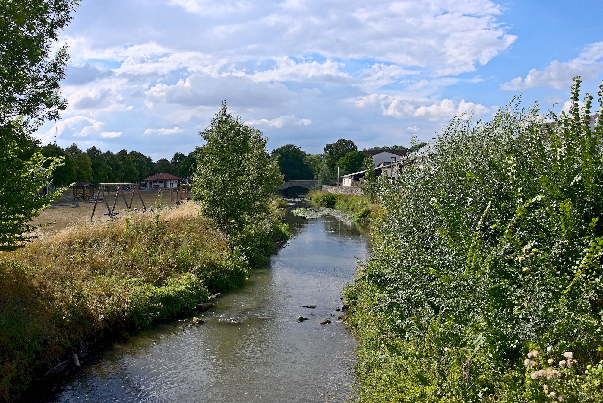 Die Fränkische Saale in Wülfershausen