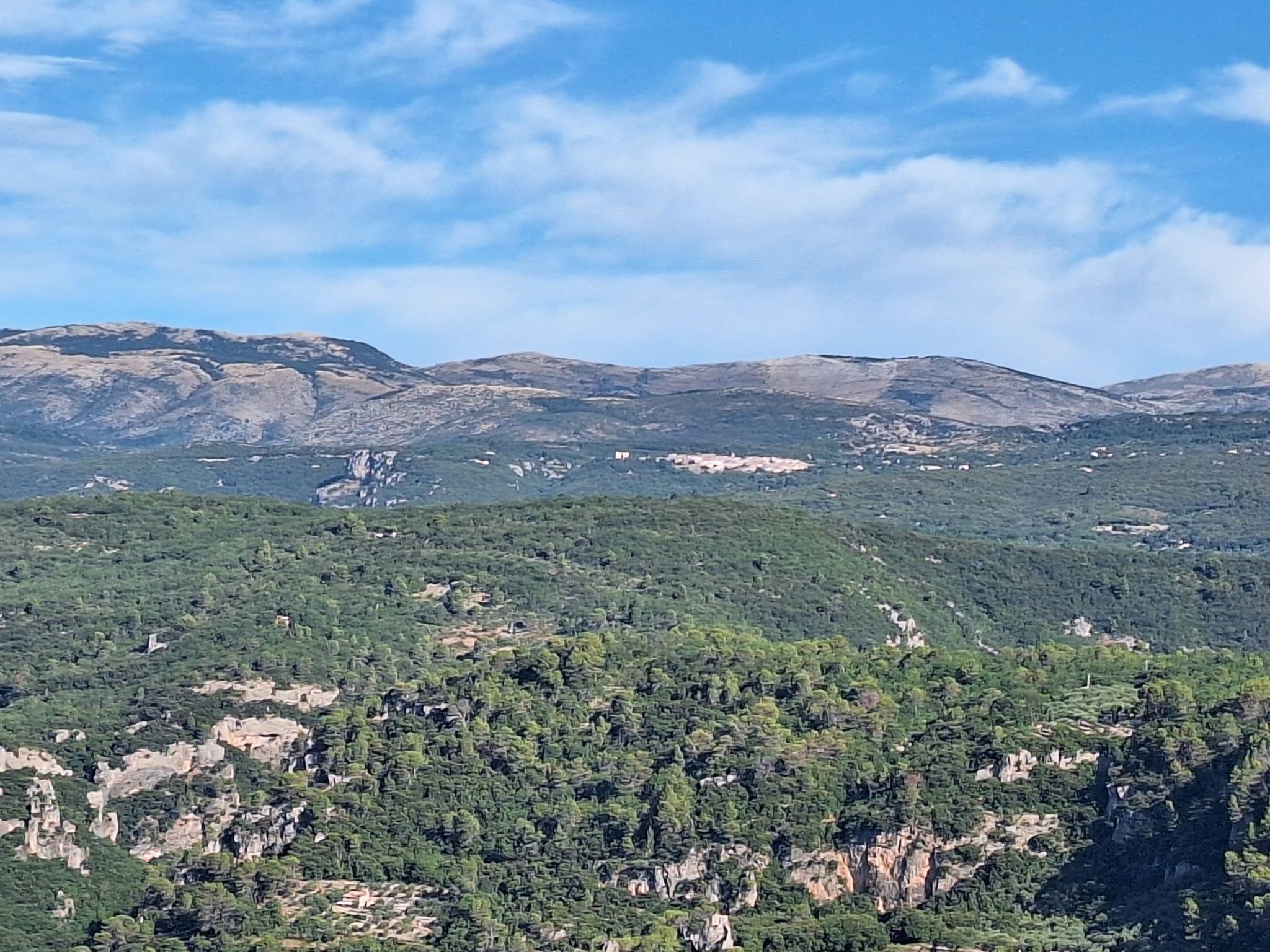 Blick von Saint Cezaire auf die Siane-Schlucht
