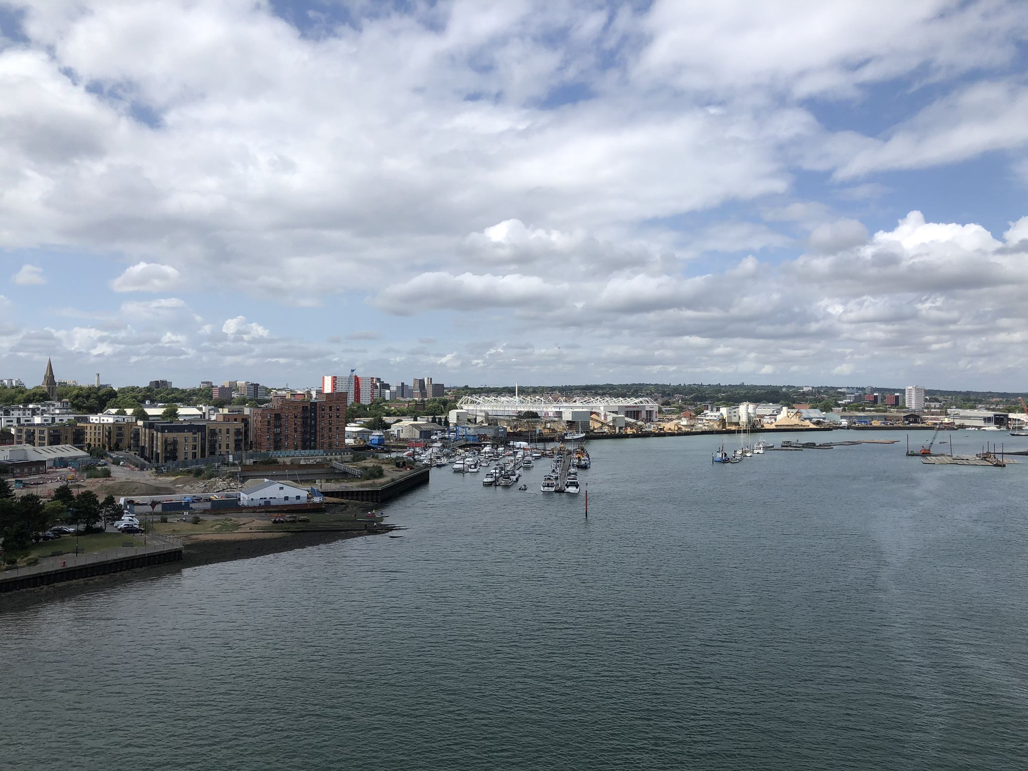 Blick zum St. Mary’s Stadium (Southampton FC)