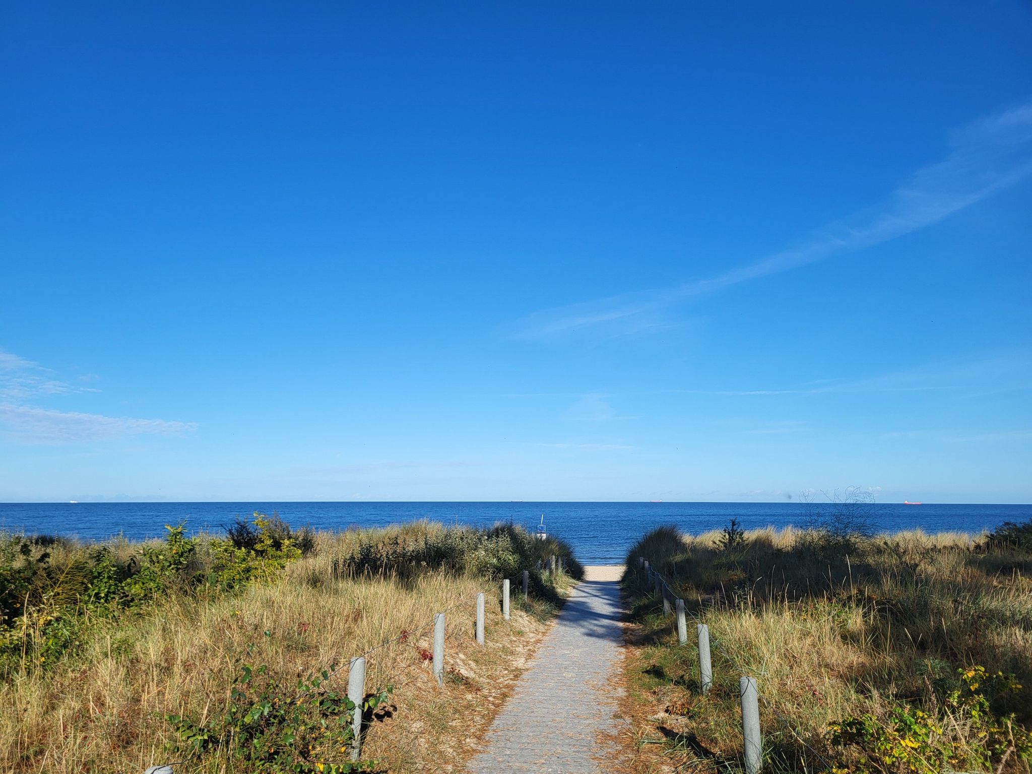 schöner Blick auf die Ostsee in Heringsdorf