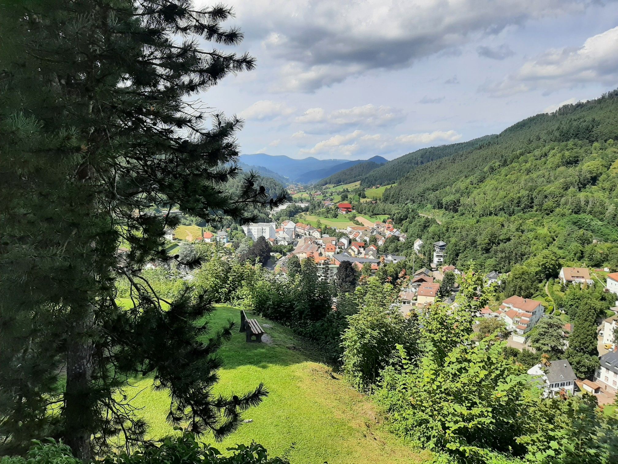 Das Gutachtal vom Schlossberg aus
