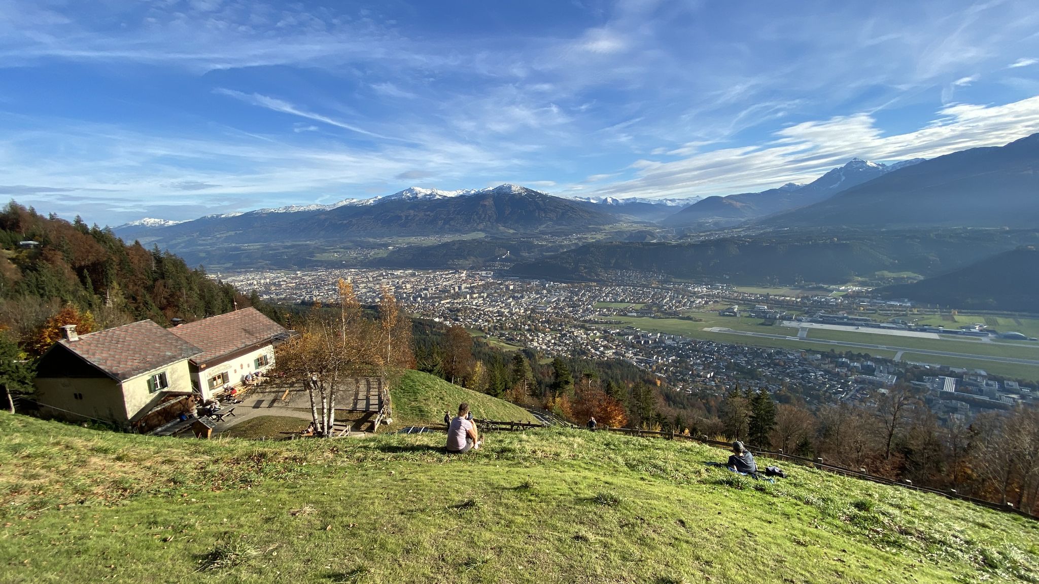 Rauschbrunnen Blick auf Innsbruck
