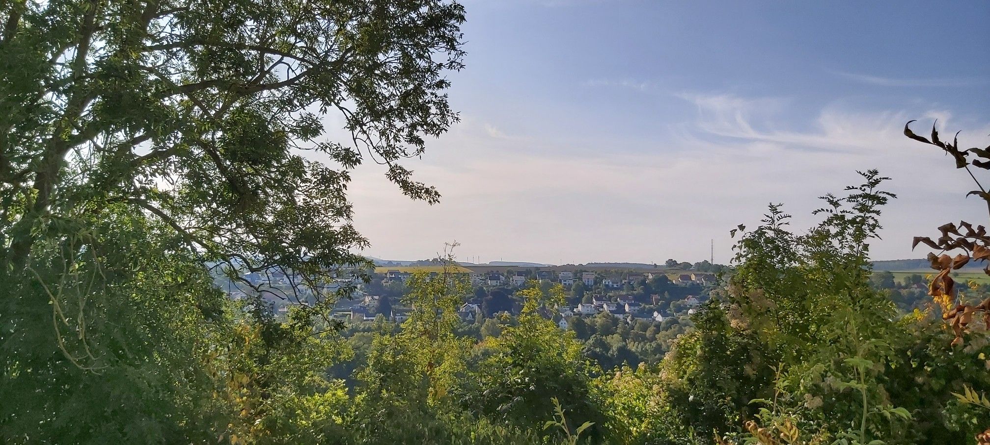 Blick über die südliche Stadtmauer...