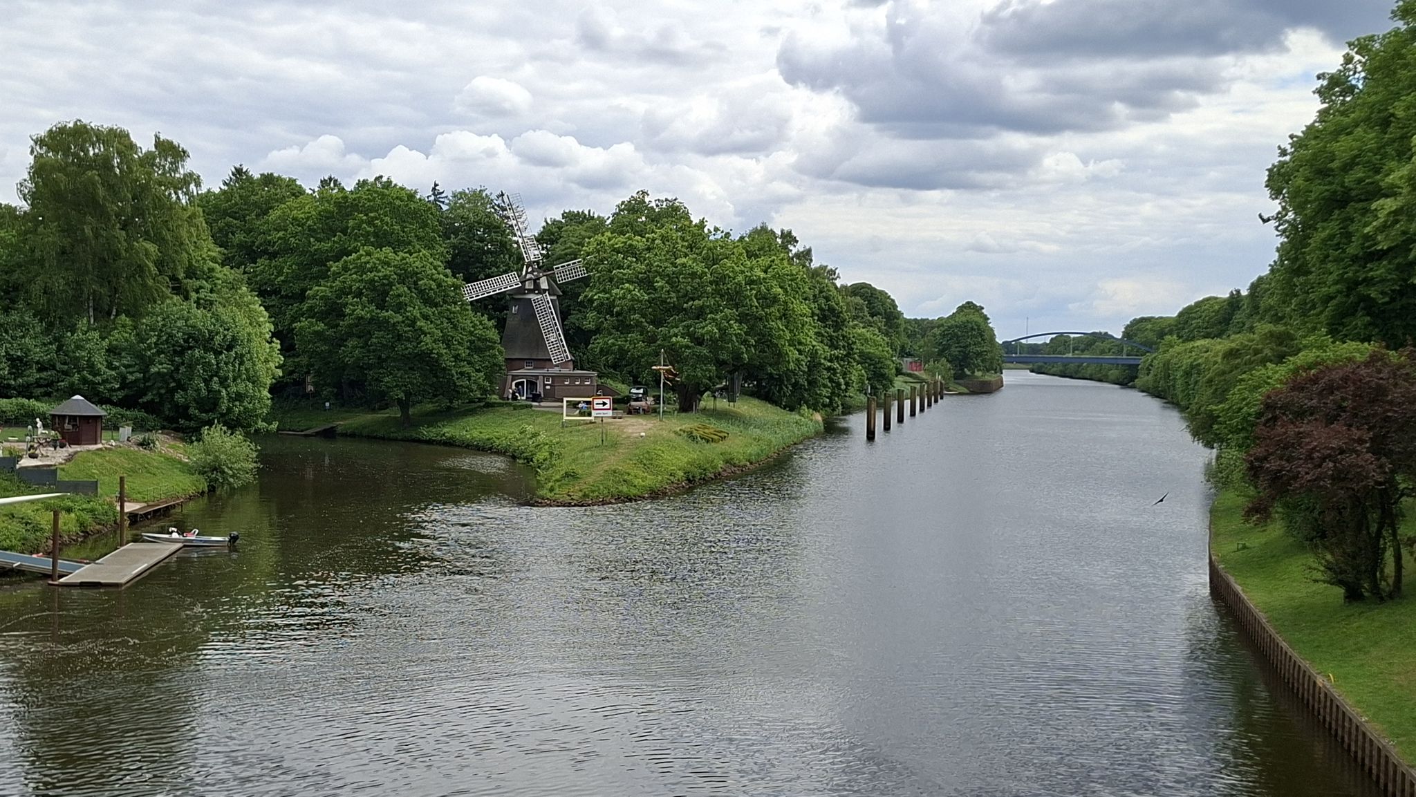 Höltingmühle am Zusammenfluss von Hase und Dortmund-Ems-Kanal