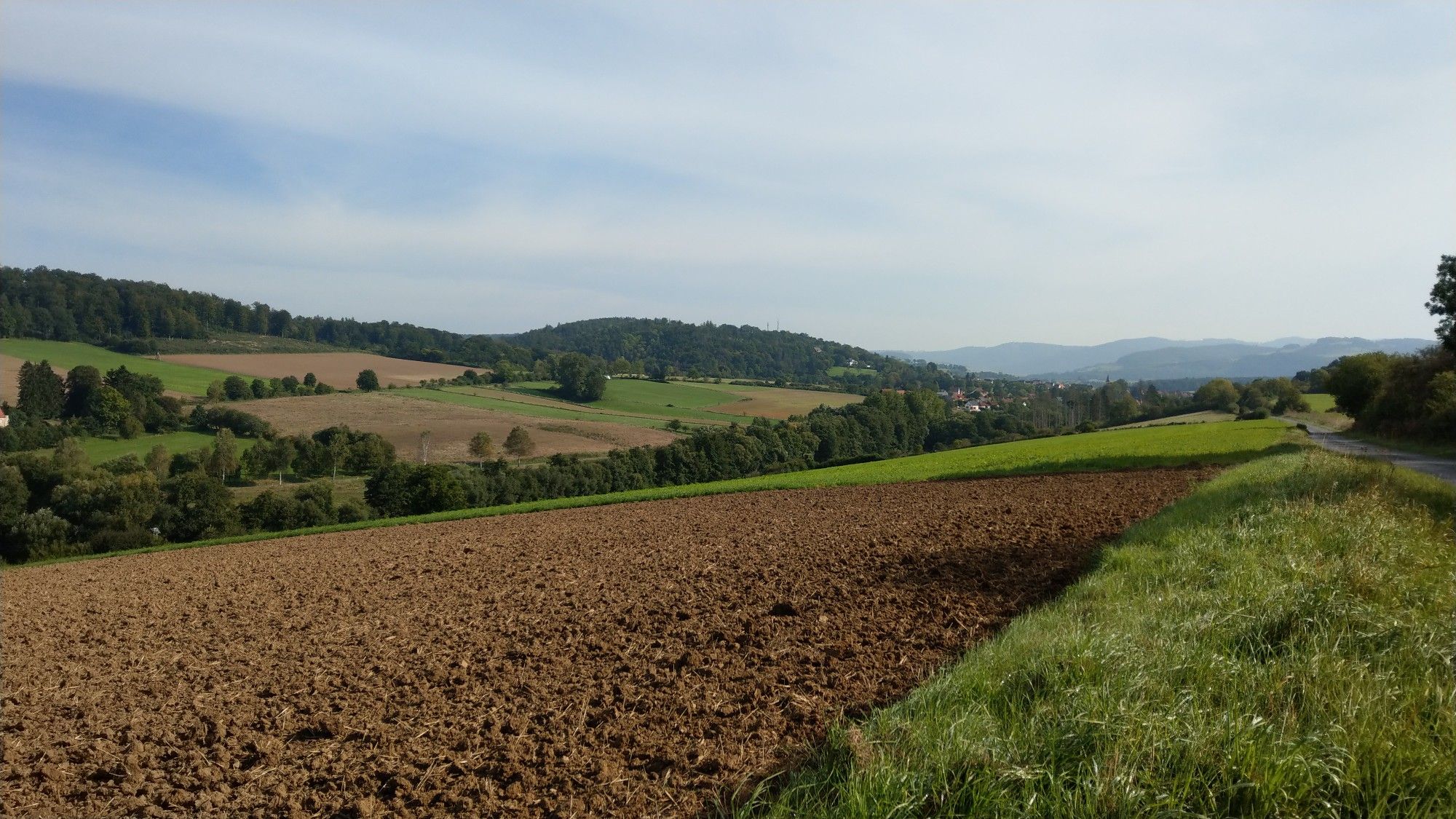 Bank mit Aussicht auf Polle 