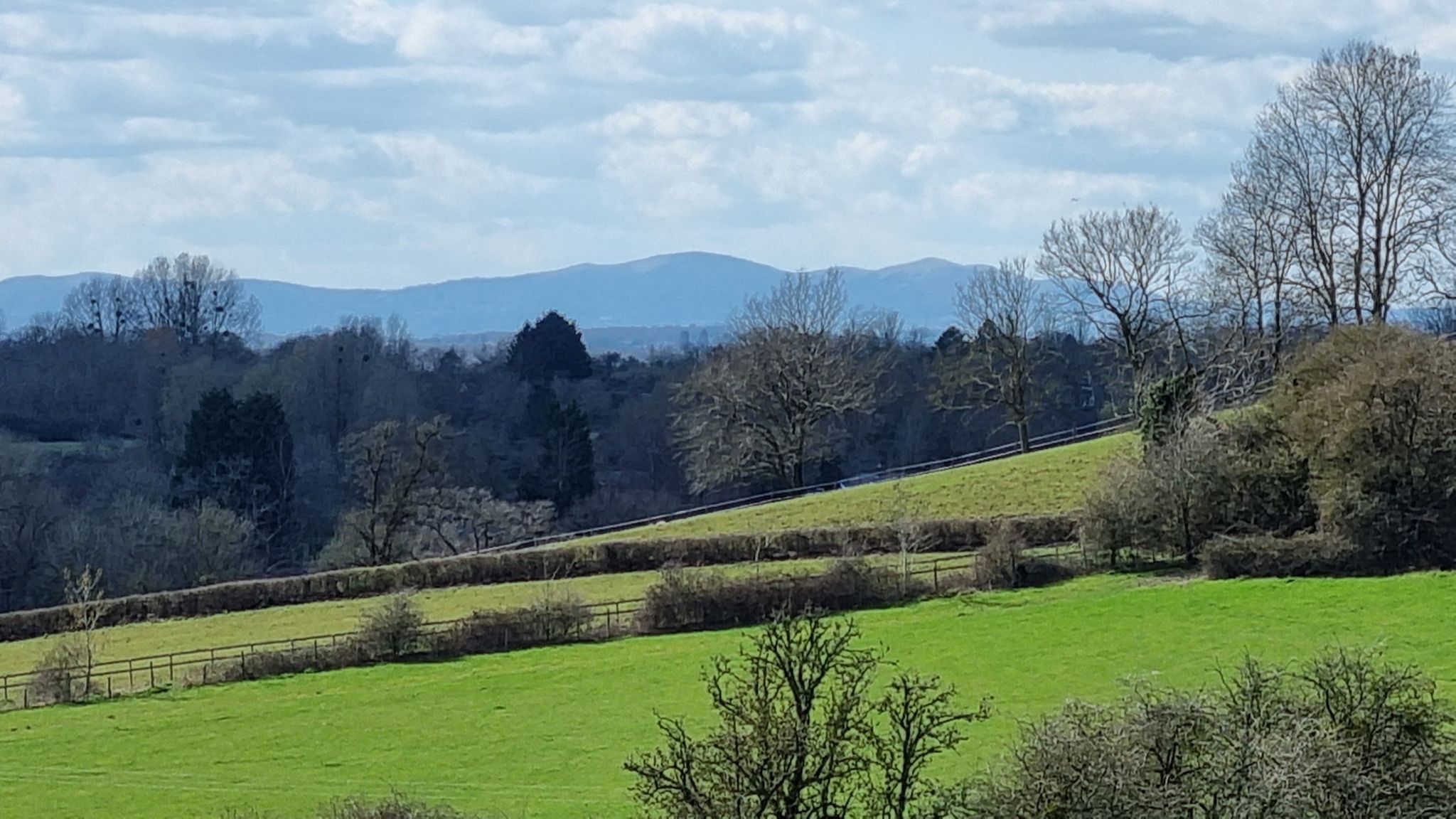 Distant Malvern Hills