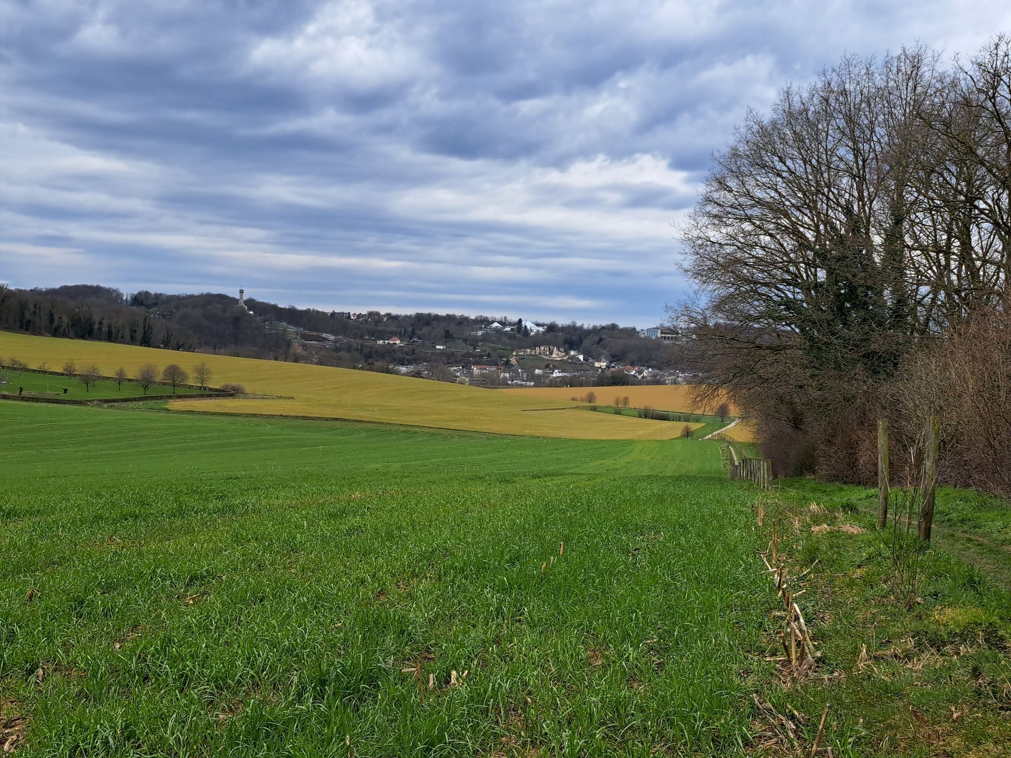 panorama zicht op Valkenburg