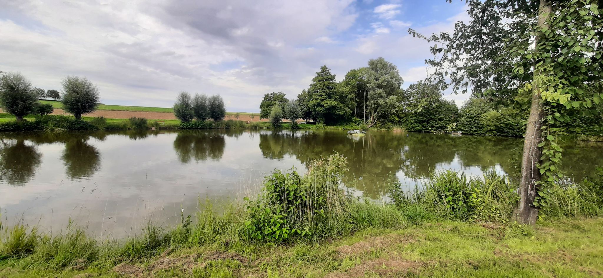 Am Mühlbachsee bei Untereisesheim vorbei ...