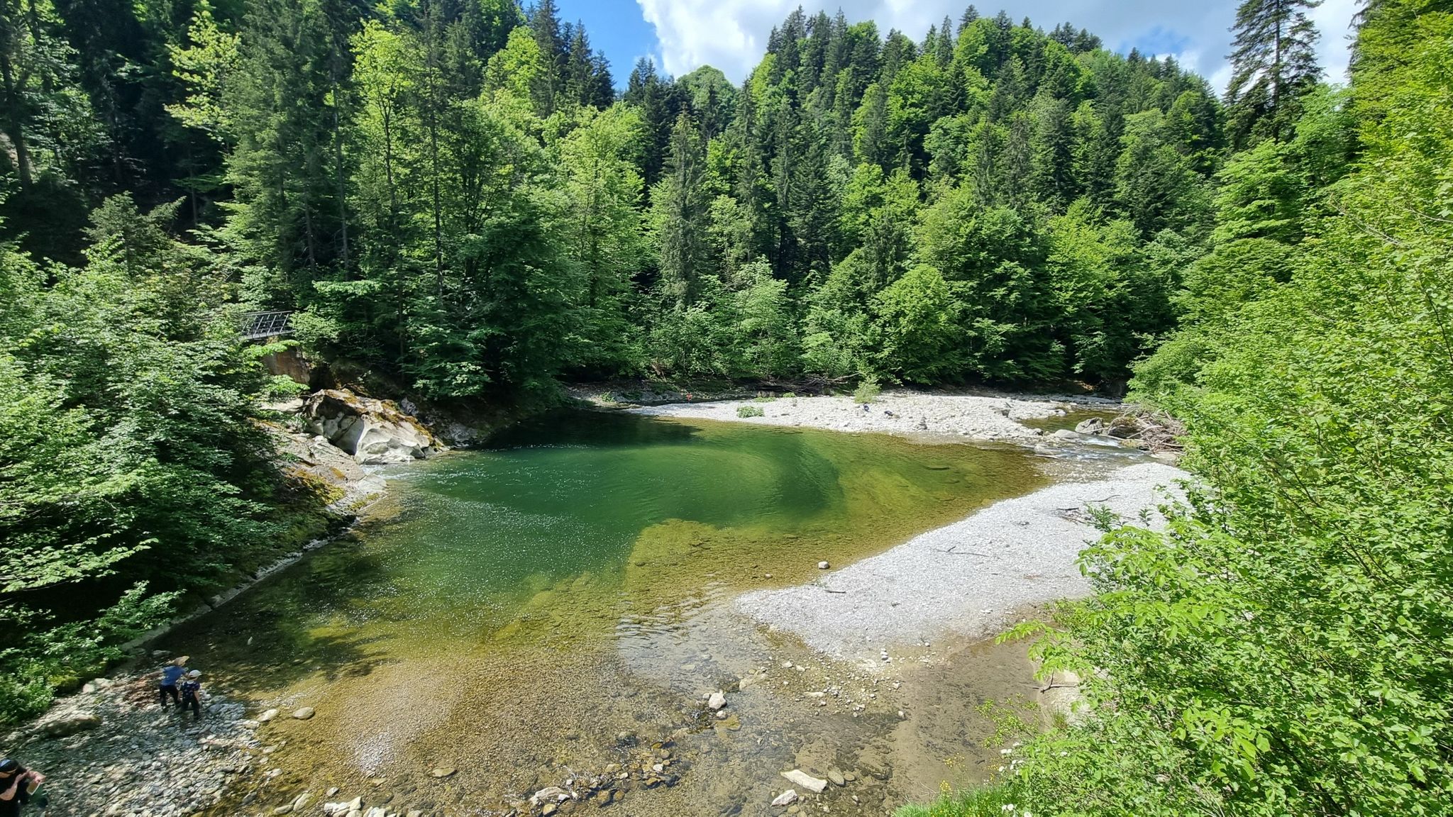 Rotbach mündet in die Sitter