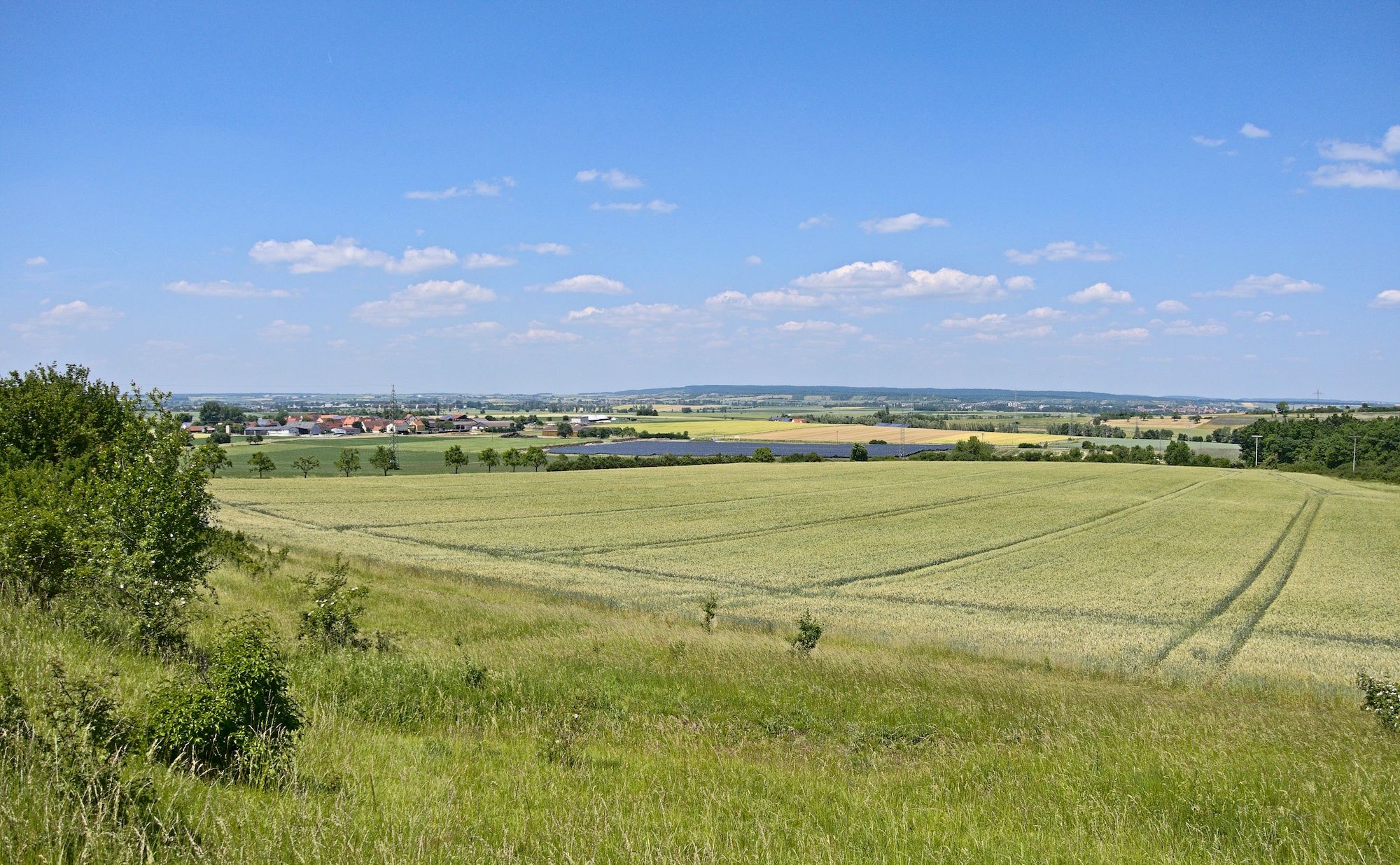 Blick ins Aischtal nach Bad Windsheim
