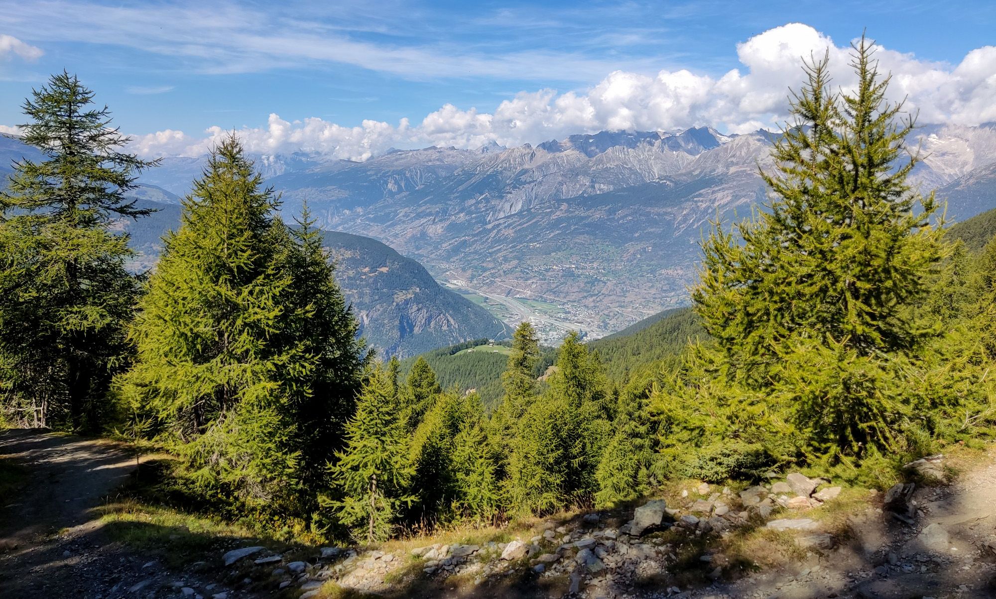 Standort Gibidum, mit Blick ins Rhonetal