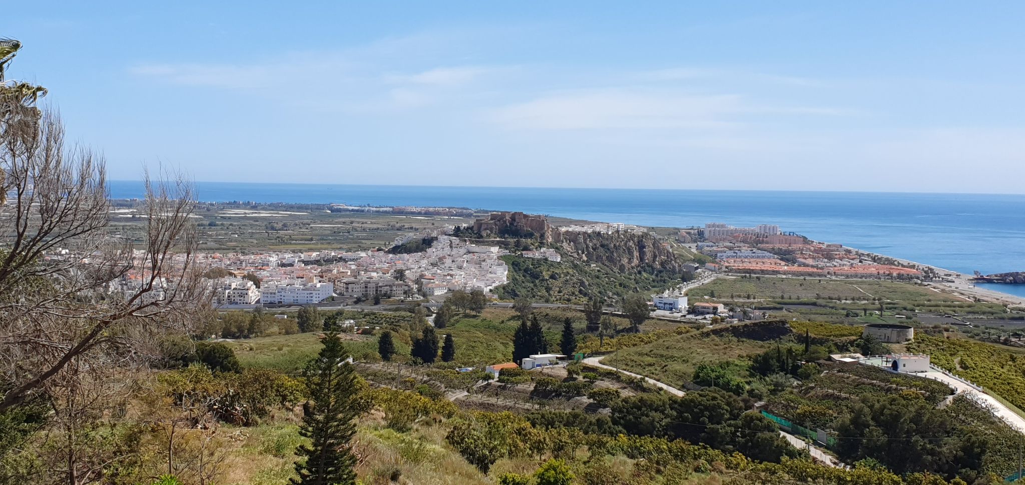 Blick auf Salobrena und die Burg.