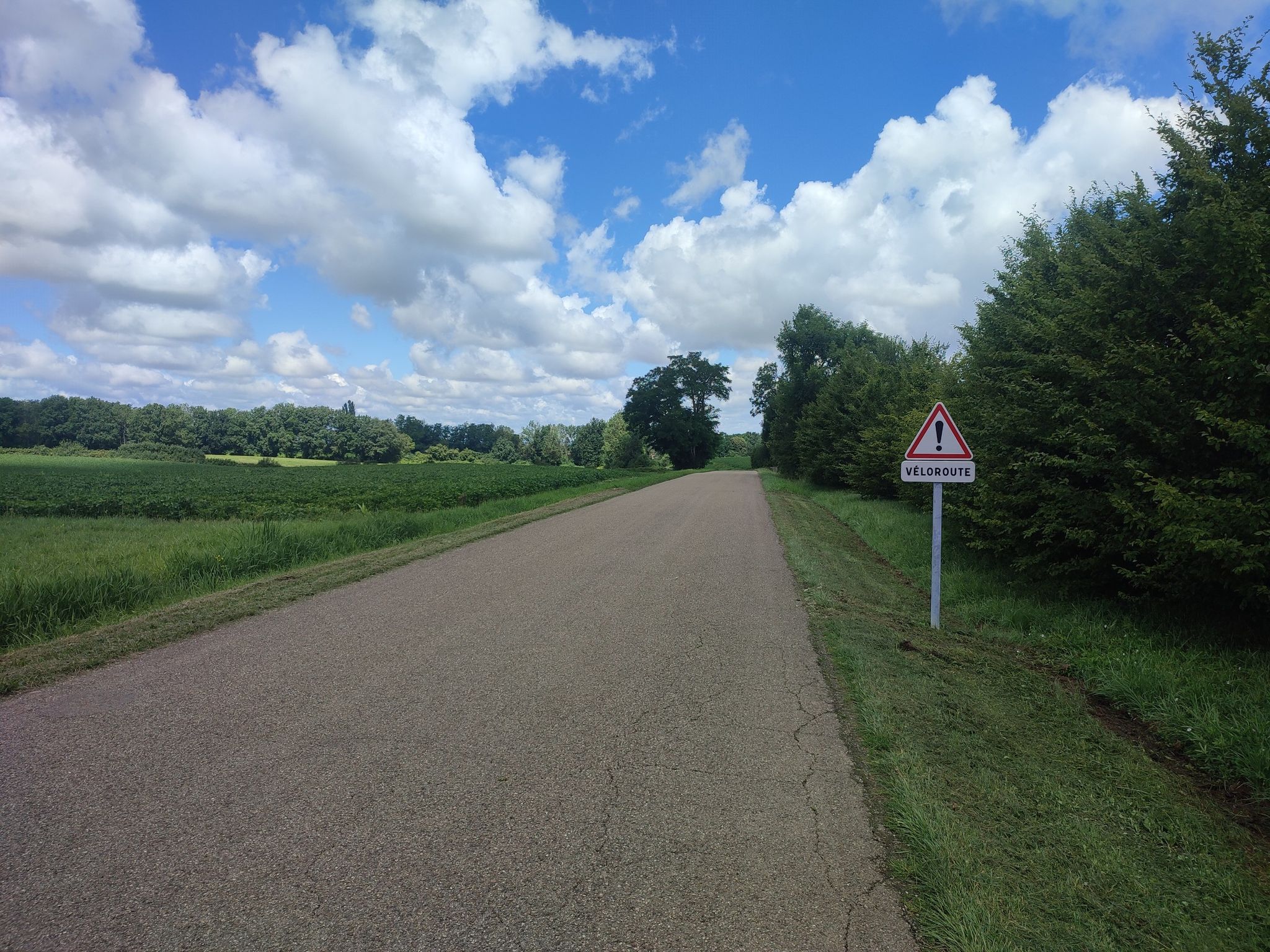 kleine Straße, netter Hinweis