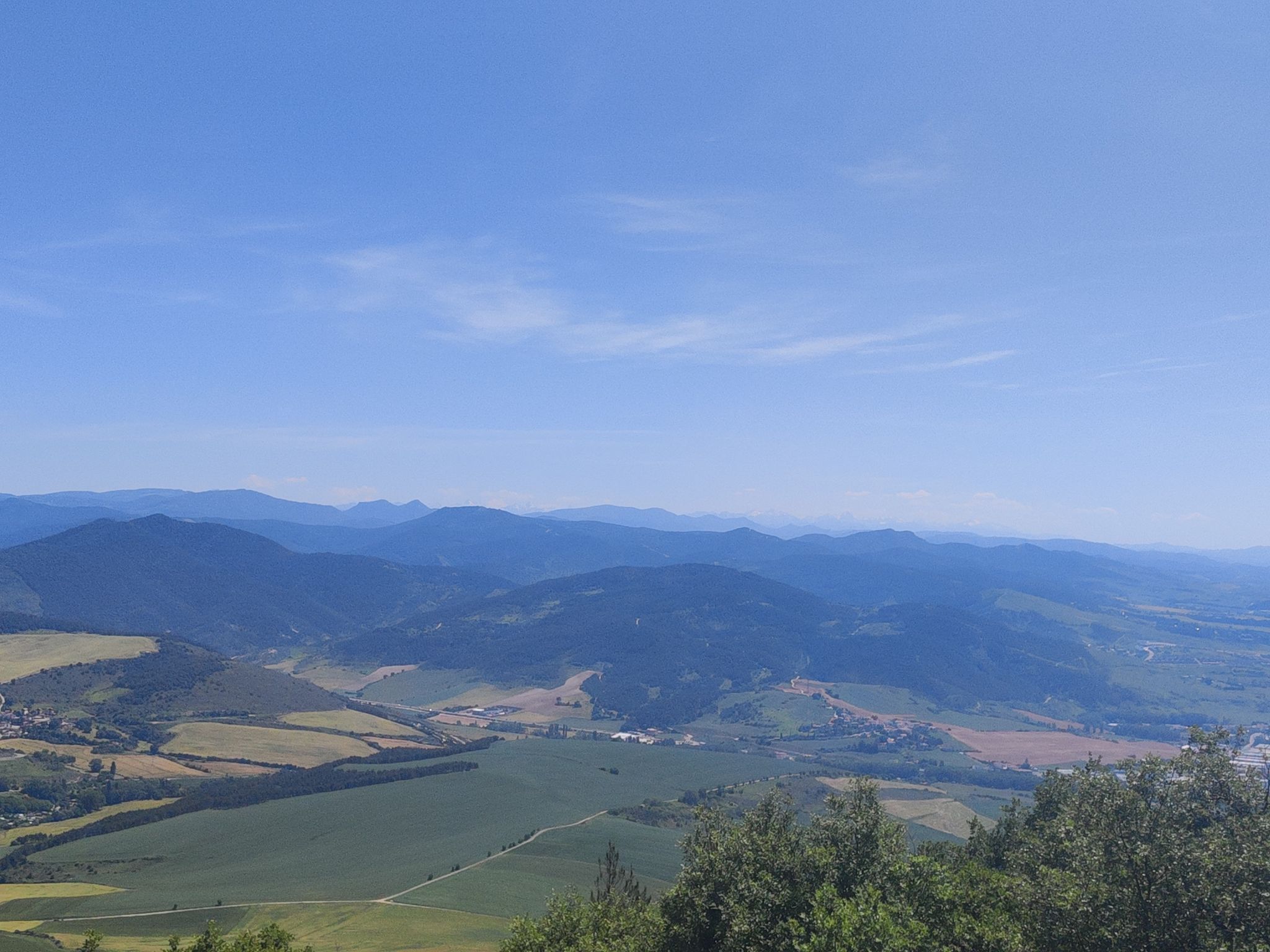 Vistas hacia el norte desde la cumbre de San Cristóbal