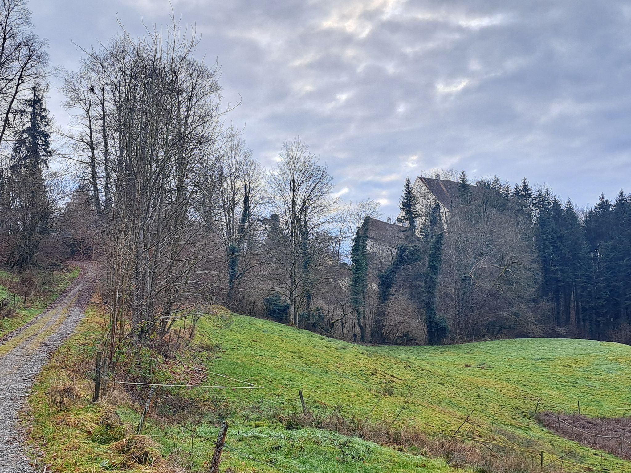 Schloß Achberg noch versteckt