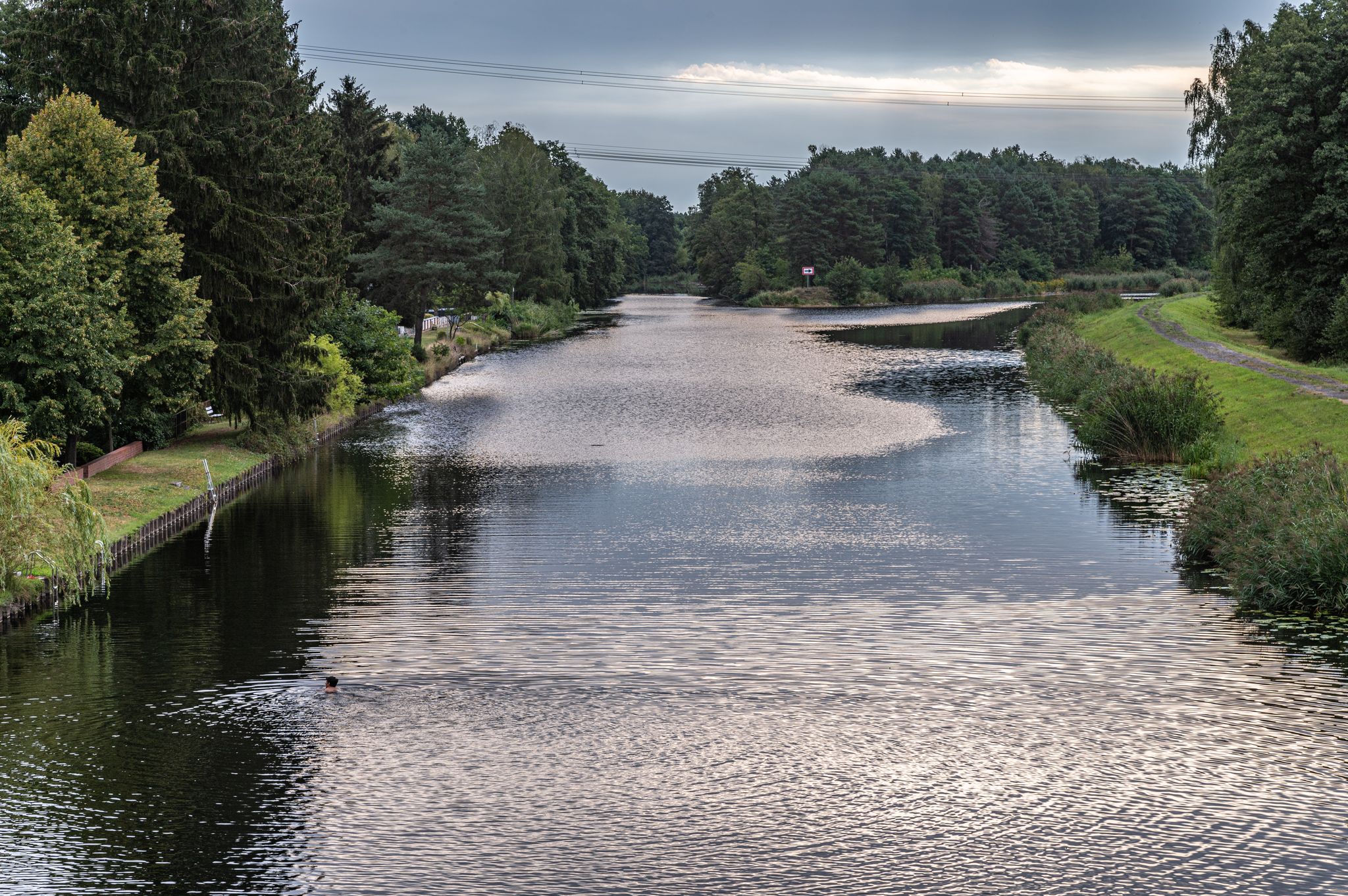 Zusammenfluss von Friedrich-Wilhlem-Kanal und Oder-Spree-Kanal zum Oder-Spree-Kanal