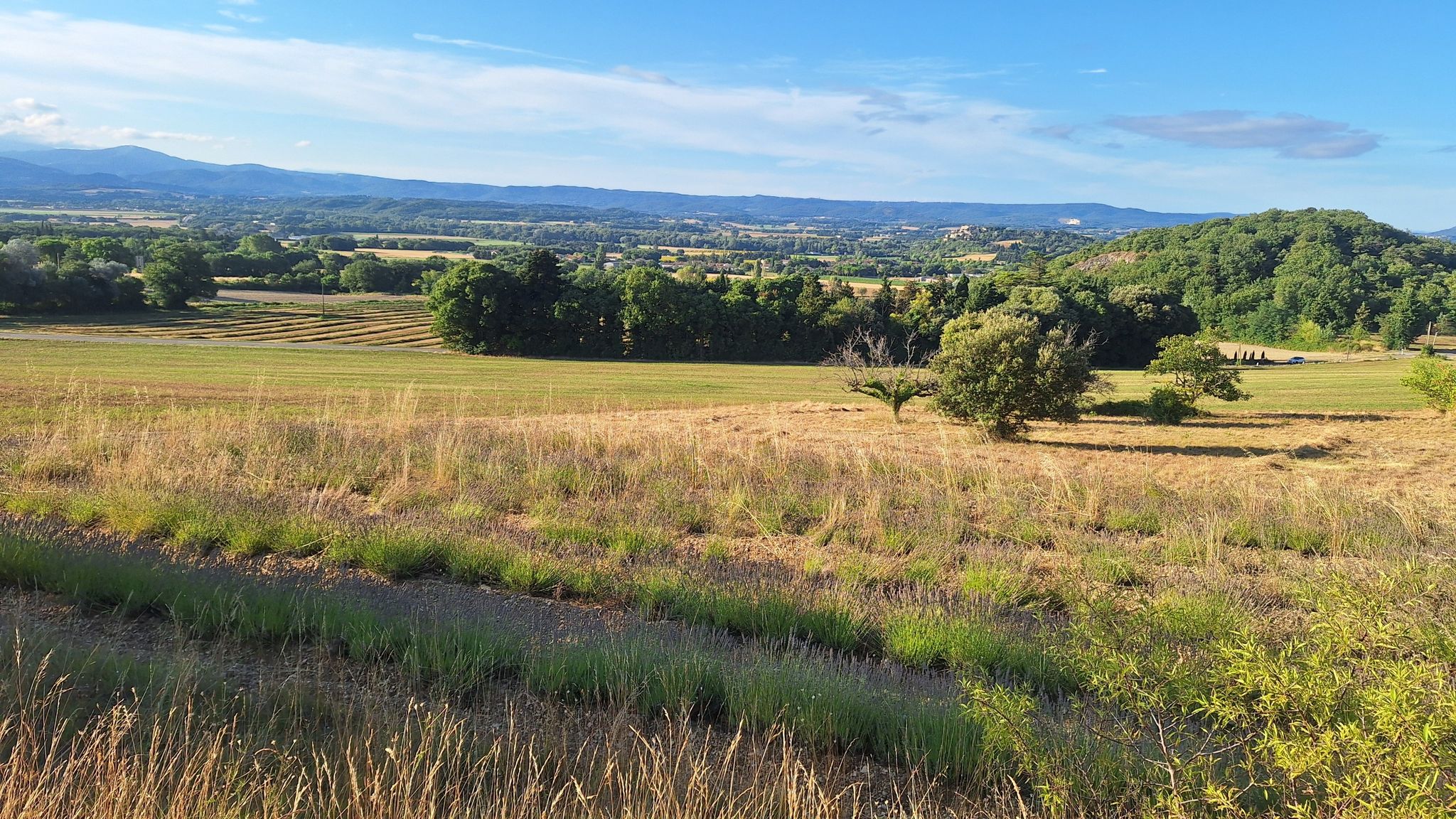 Condillac, rte de Marsanne. Vue sur la plaine du Roubion.