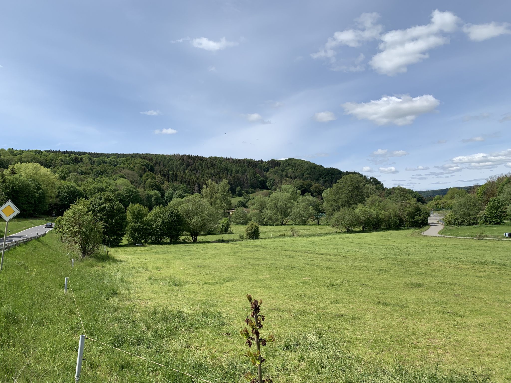 Das Tal der Felda Zufluss der Werra