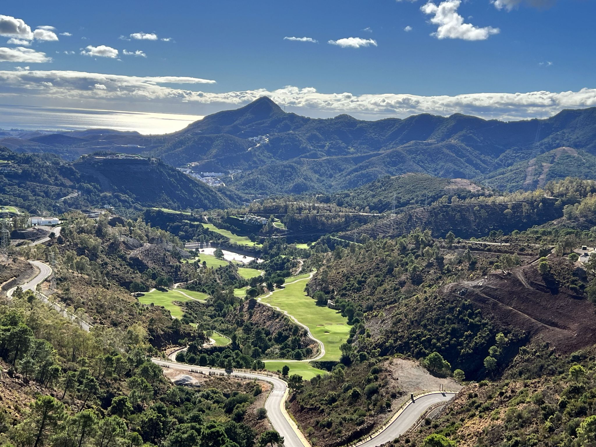 View over La Zagaleta and Benahavís