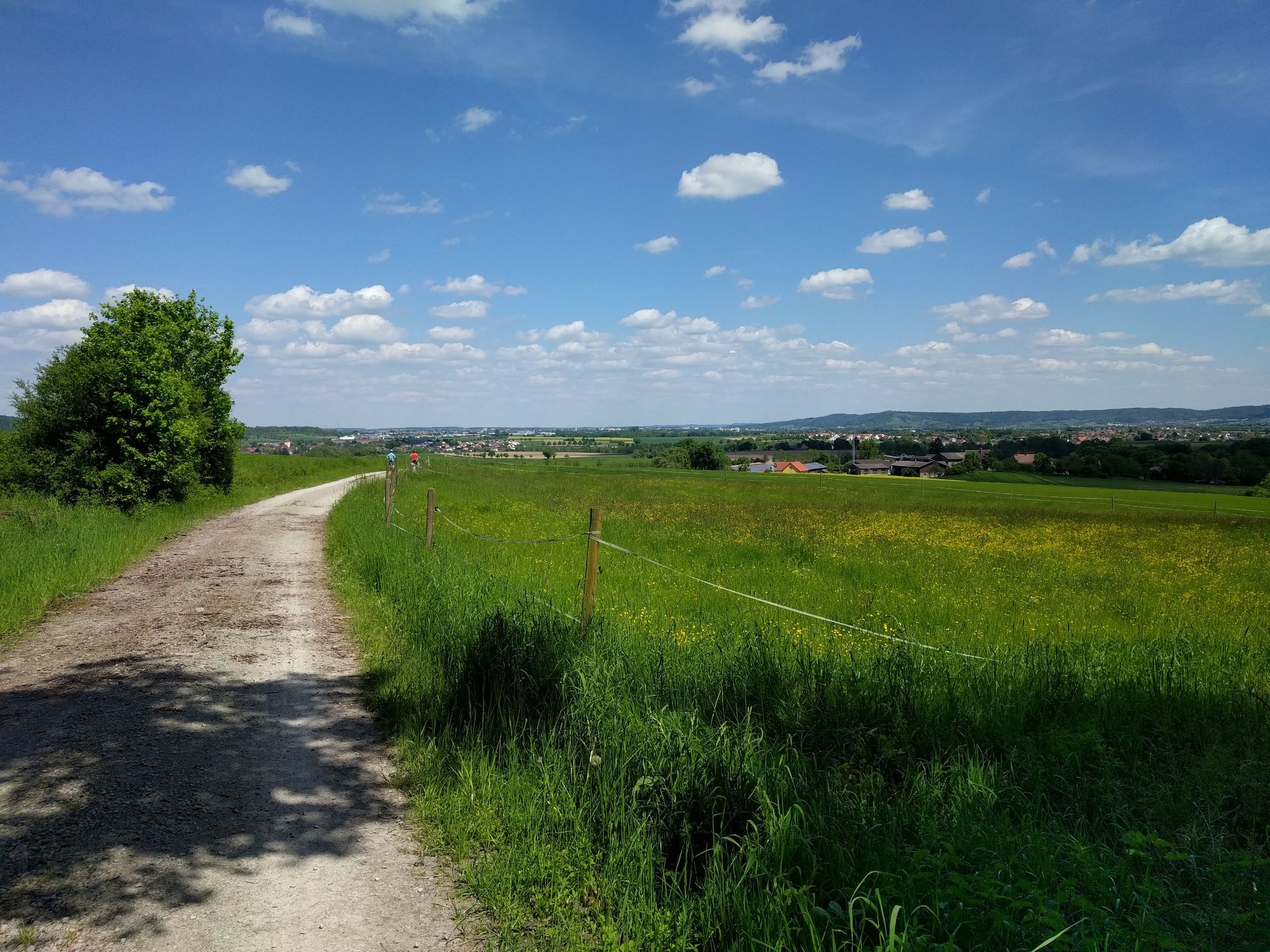 Blick auf Michelfeld, Hall, Einkorn, Bibersfeld