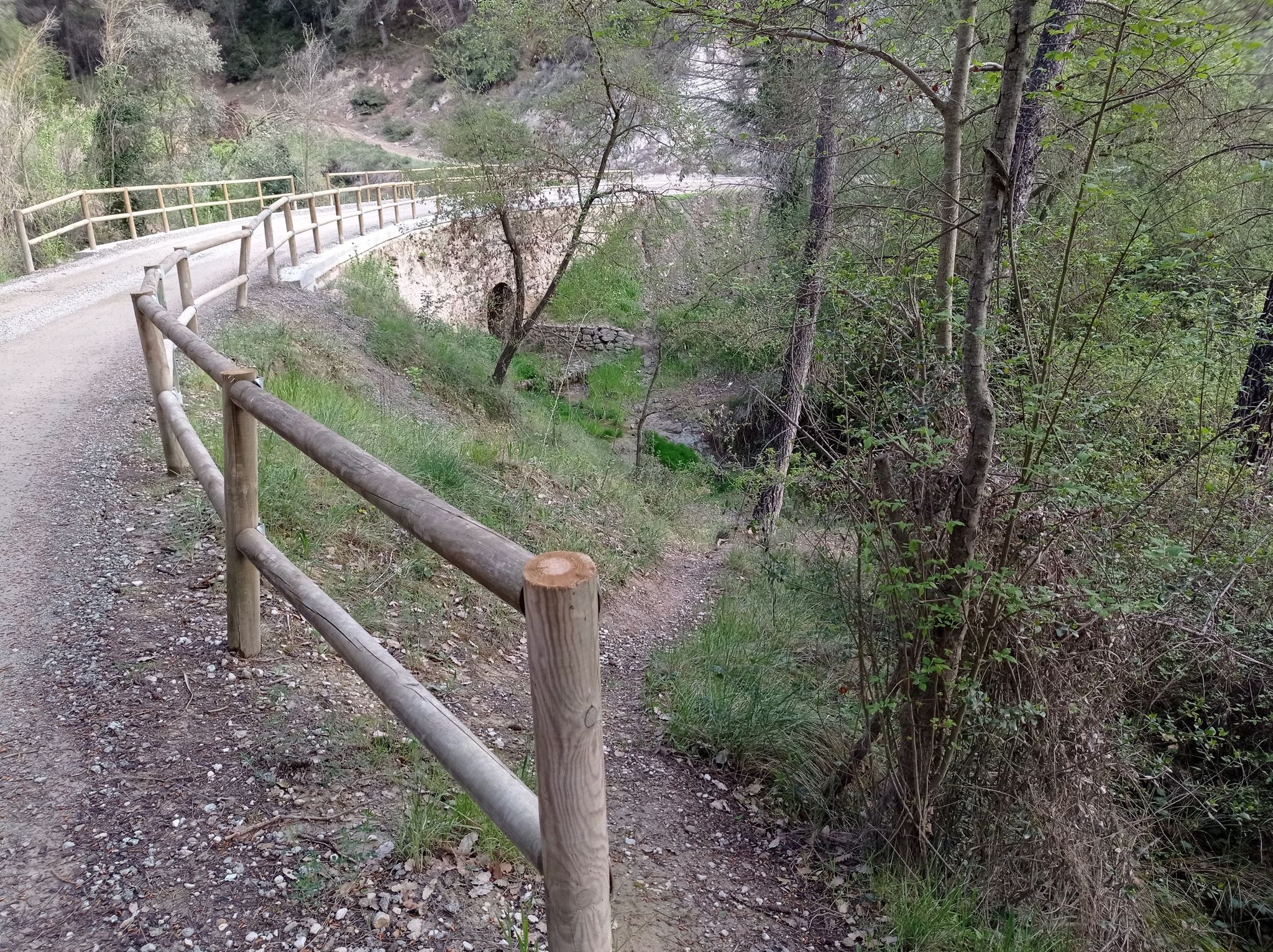 El Pont de la O, camí de can Sabaté