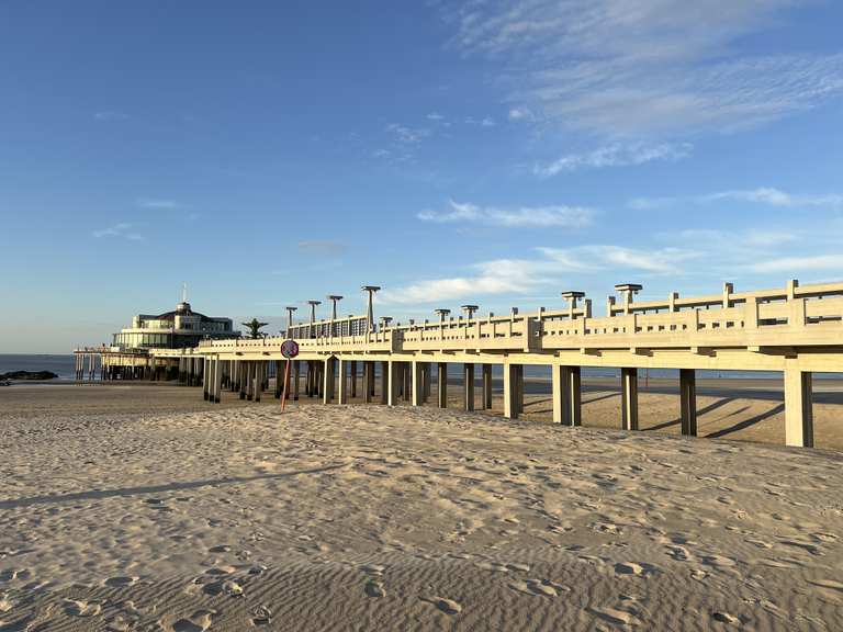 Strand + Innenstadt Blankenberge: De Tink Angelplatz/See, Dünen, Strand ...