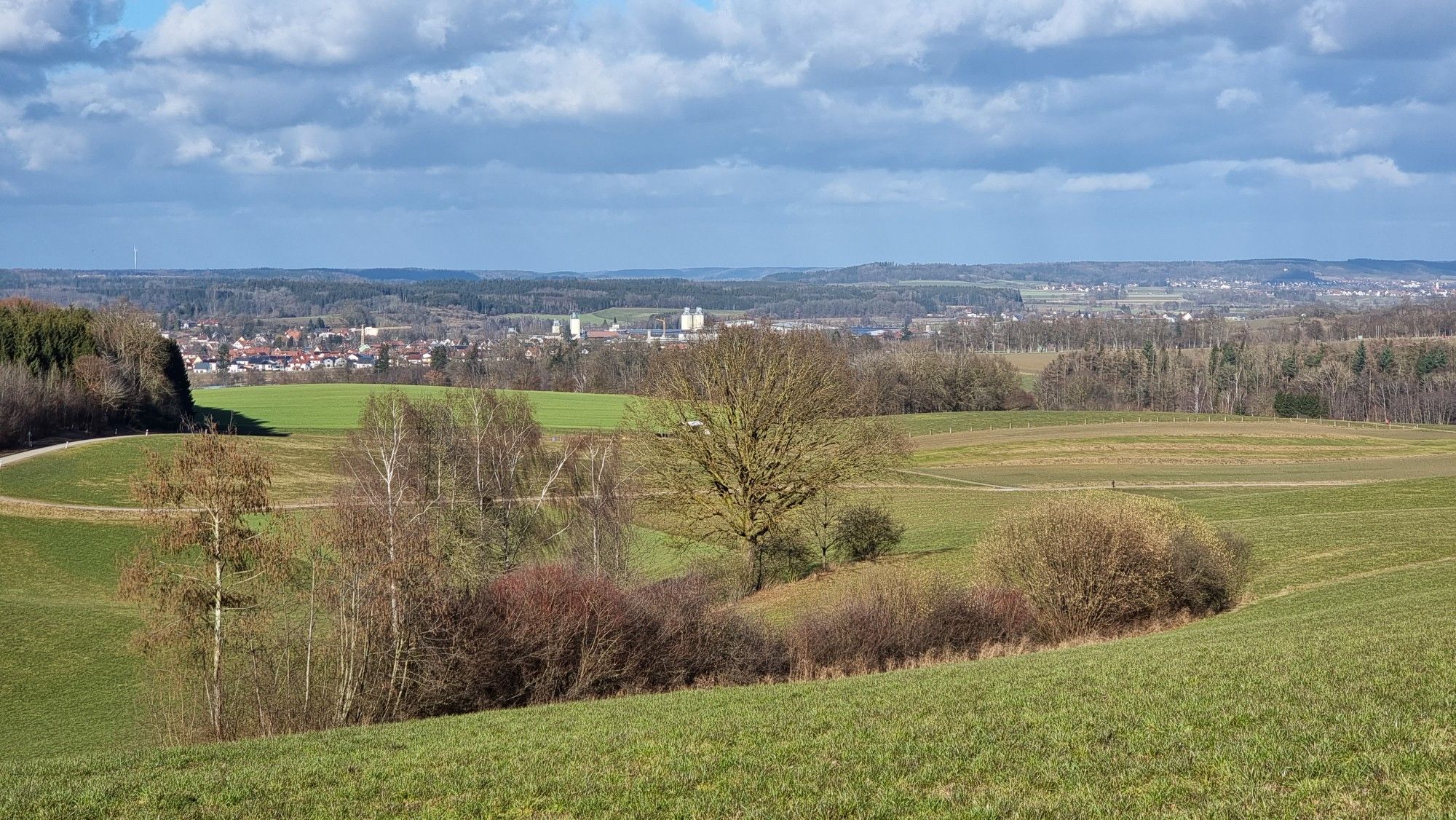 Schöne Aussicht auf Ziemetshausen