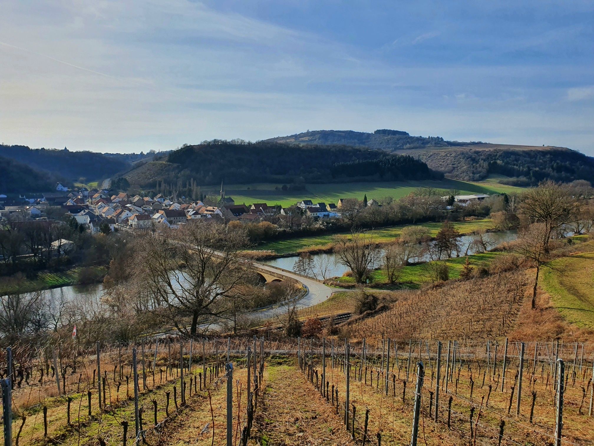 Blick auf Oberhausen an der Nahe