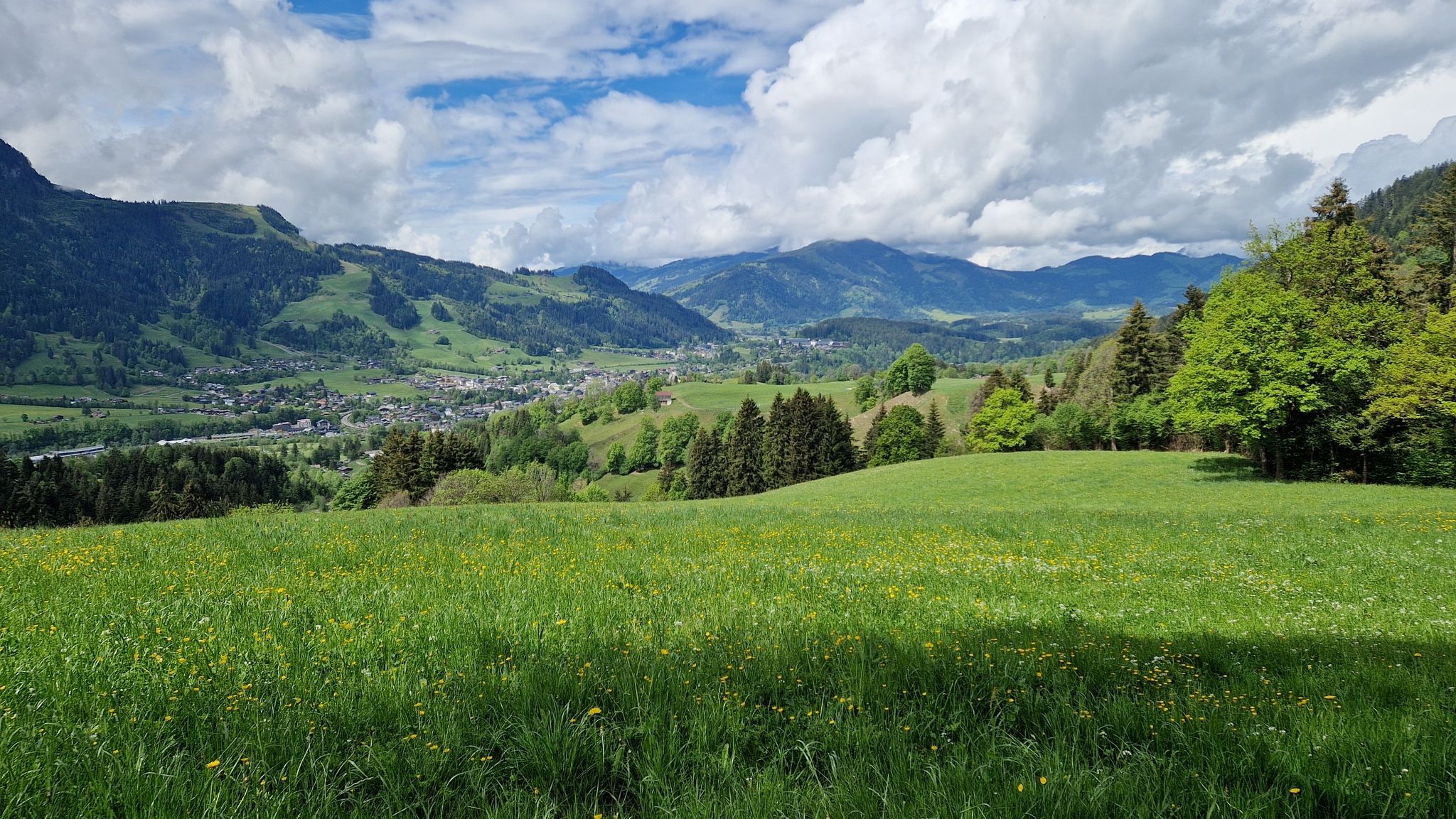 Blick nach Kitzbühel