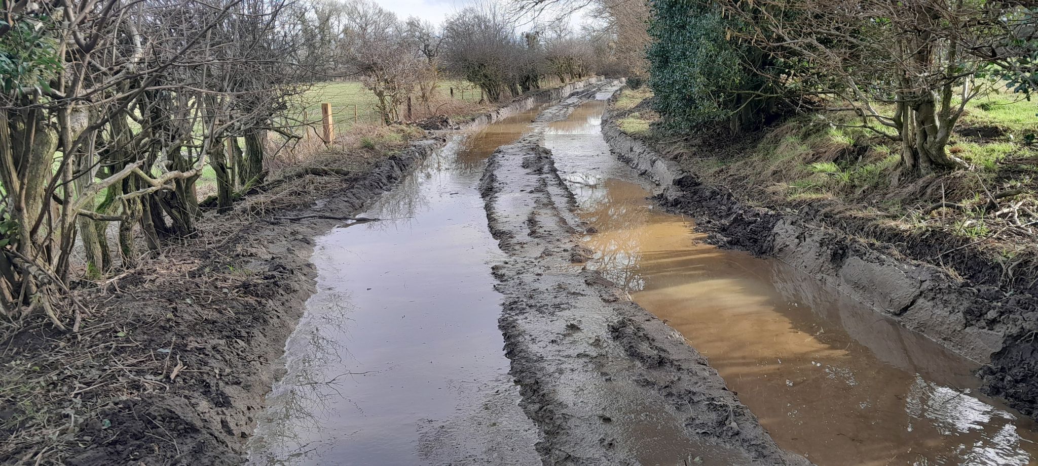 Submerged tracks