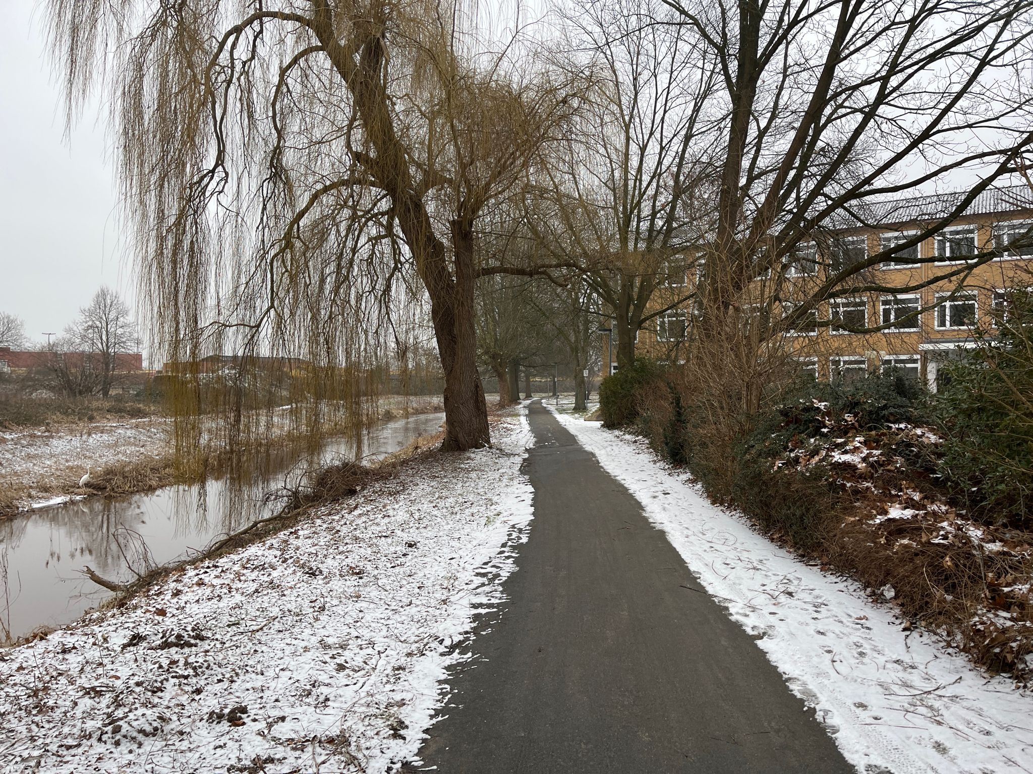 Wilhelm-Siebert-Weg parallel zum Steinhuder Meerbach