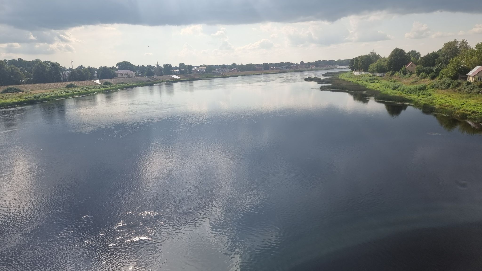 Blick von der Dünabrücke