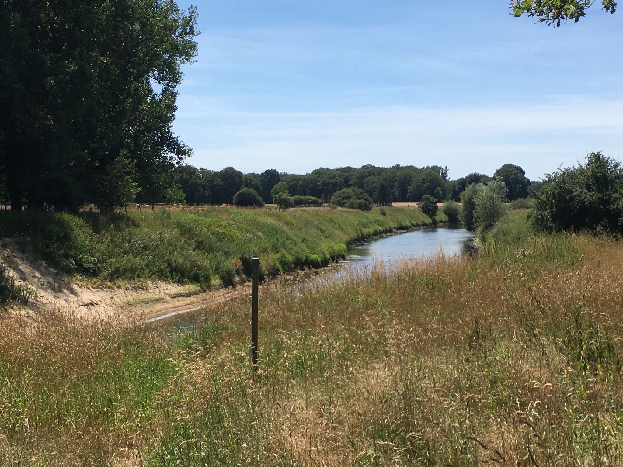 Blick auf die Ems Richtung Emsdetten