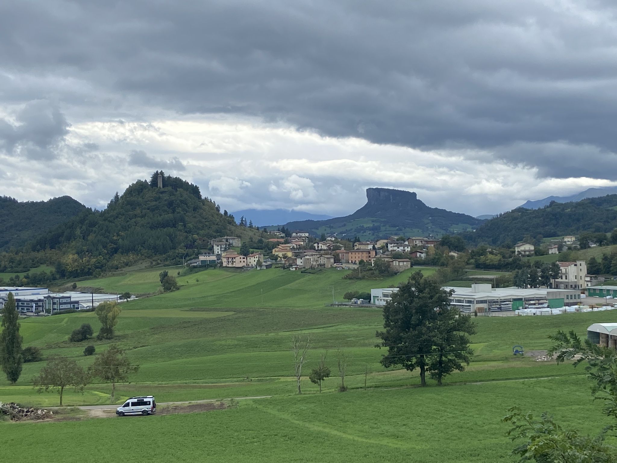 Ansicht von Reggio Emilia kommend