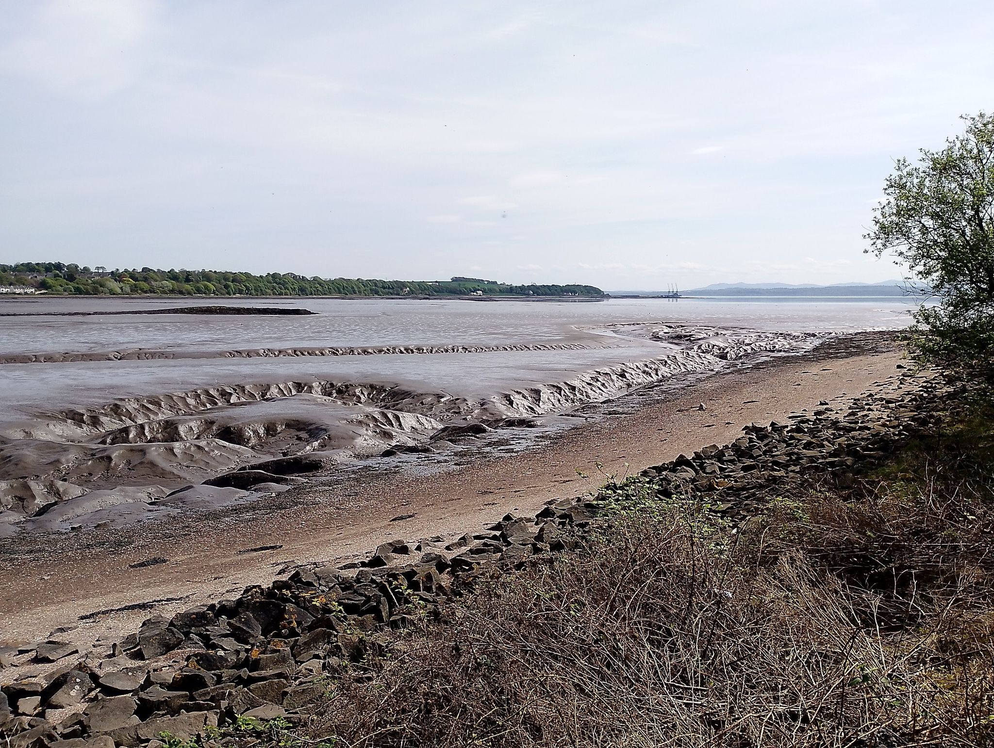 Torry bay at Newmills from Preston island track.