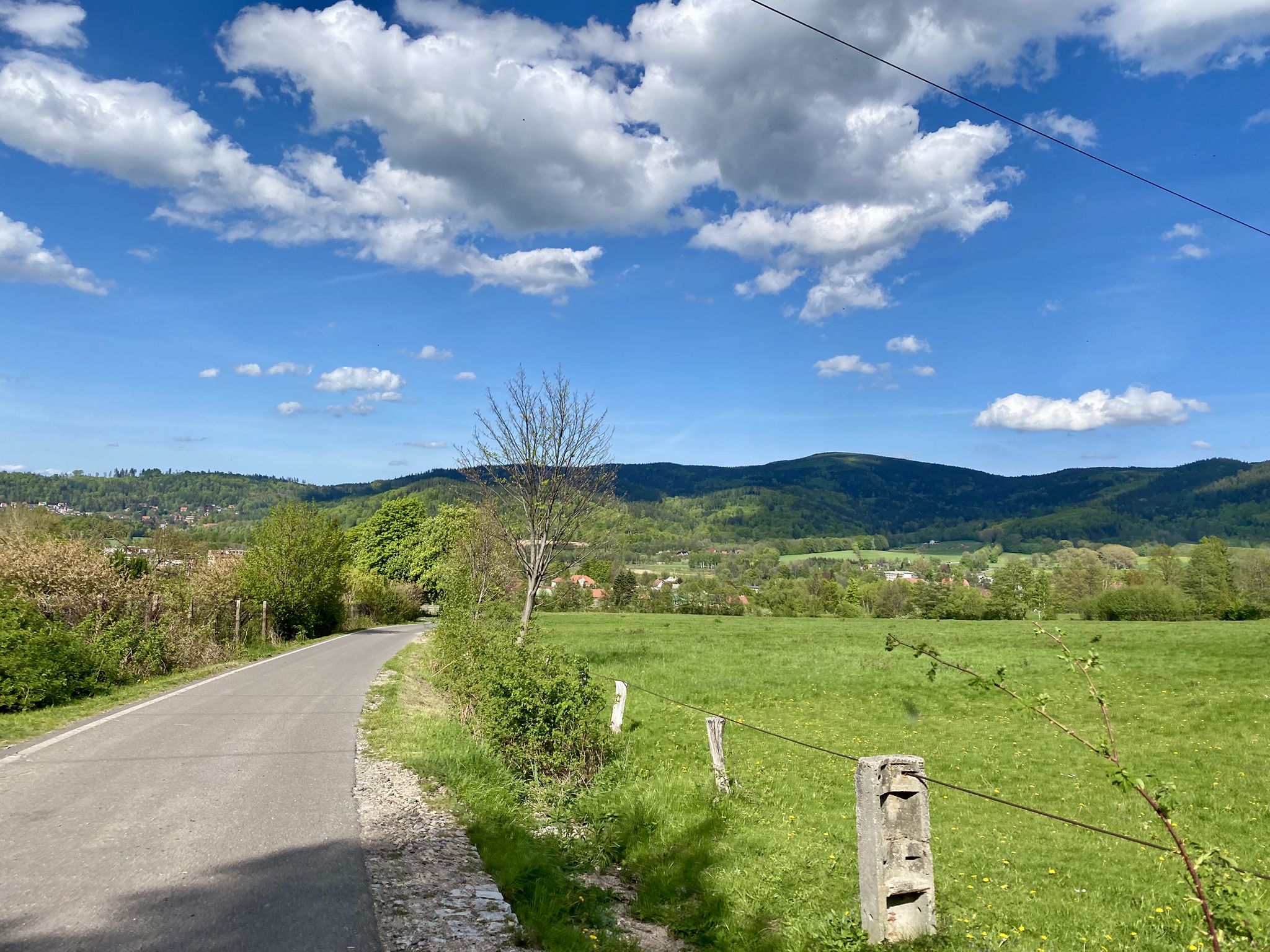 Blick zum Landeshuter Kamm mit Skalnik