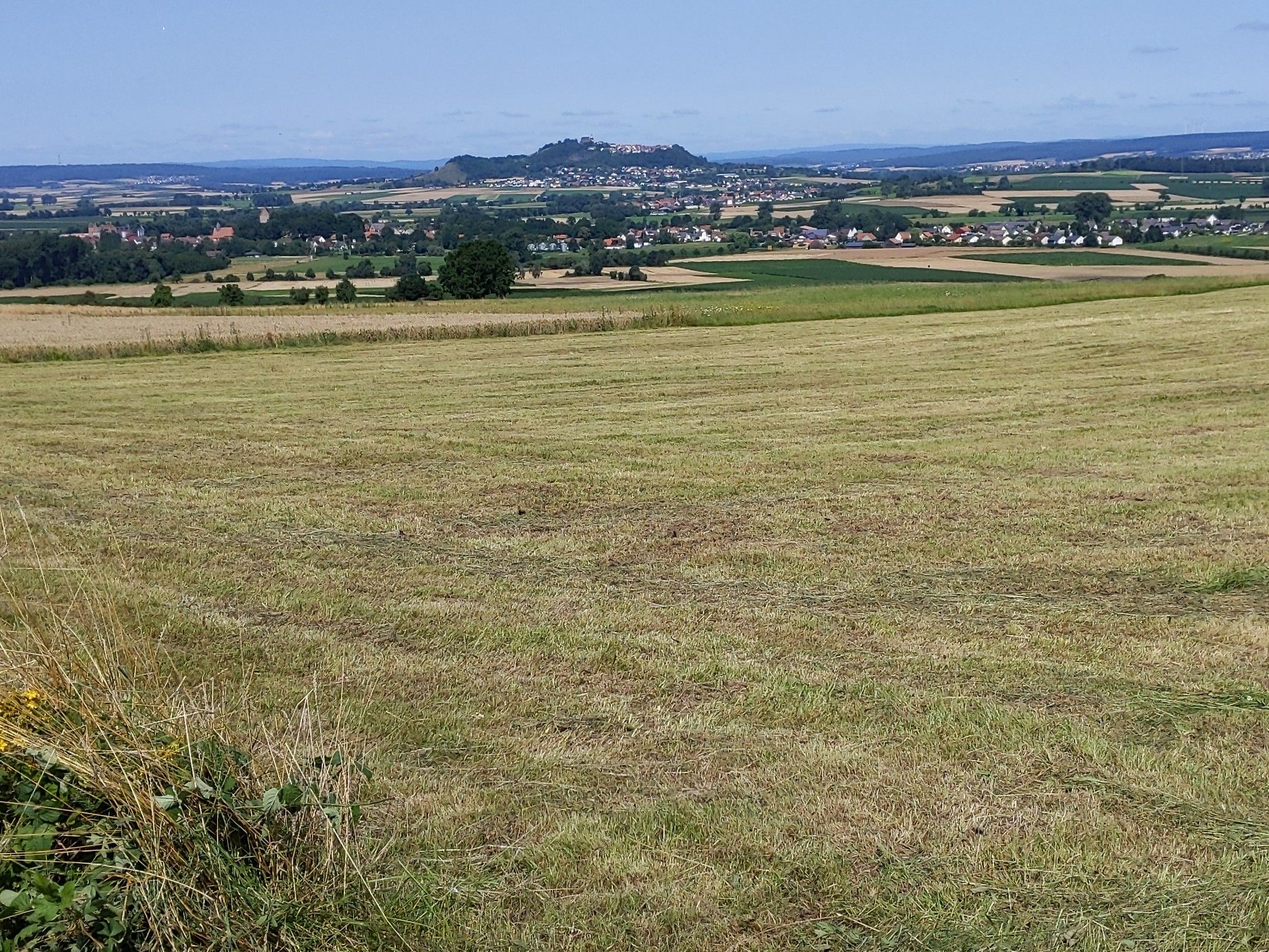 Blick über Schweinsberg in Richtung Amöneburg