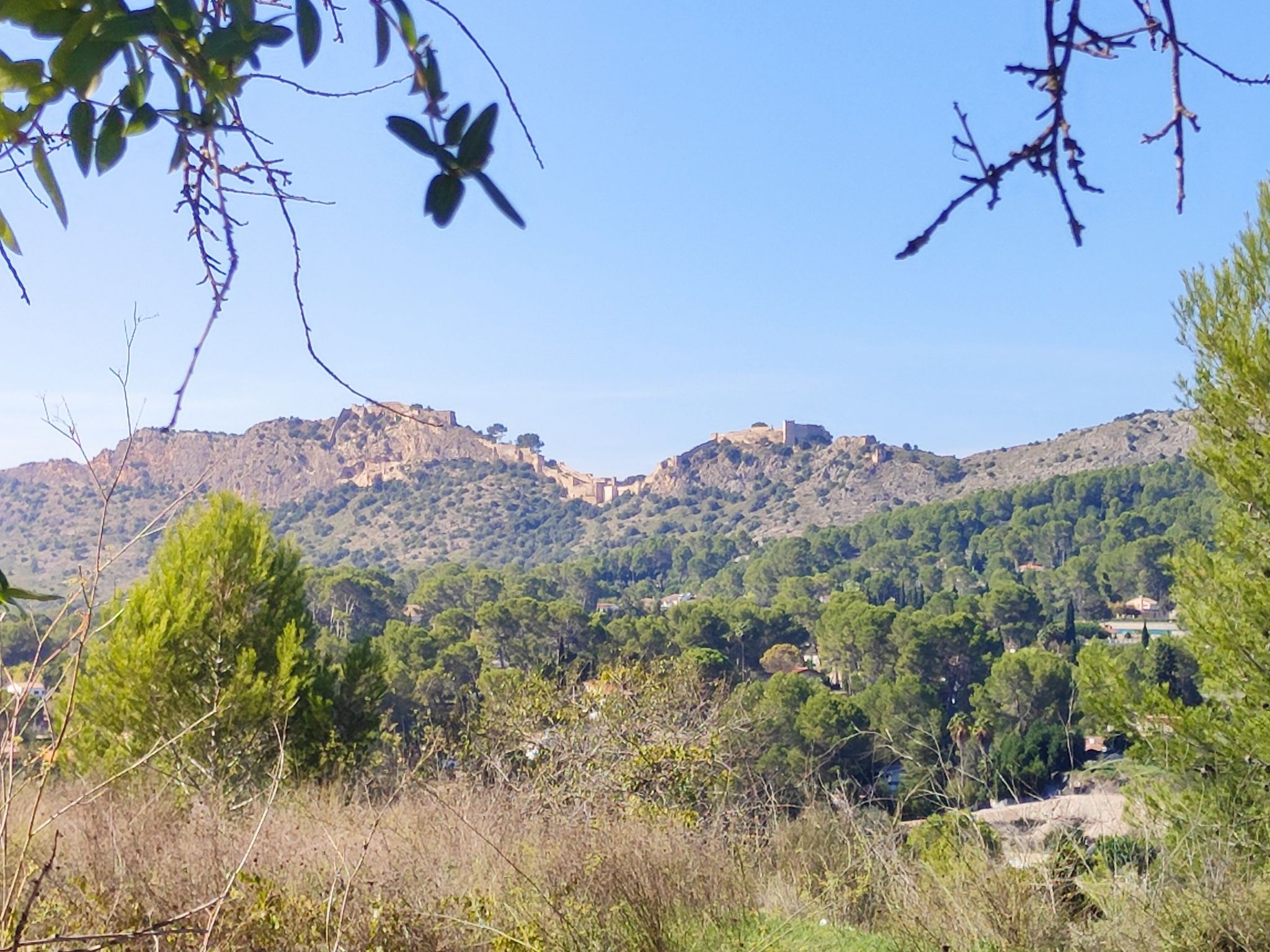 Xatvia Castle in the distance