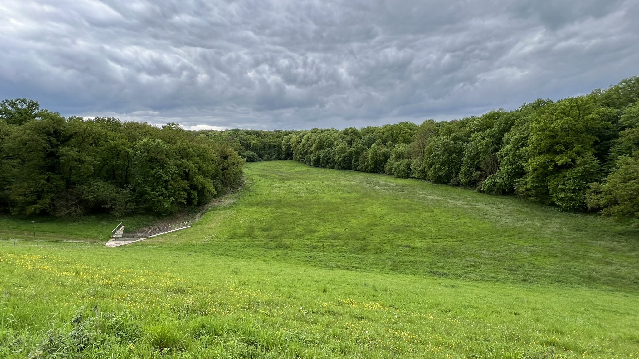 Regenrückhaltebecken im Taubental bei Geseke