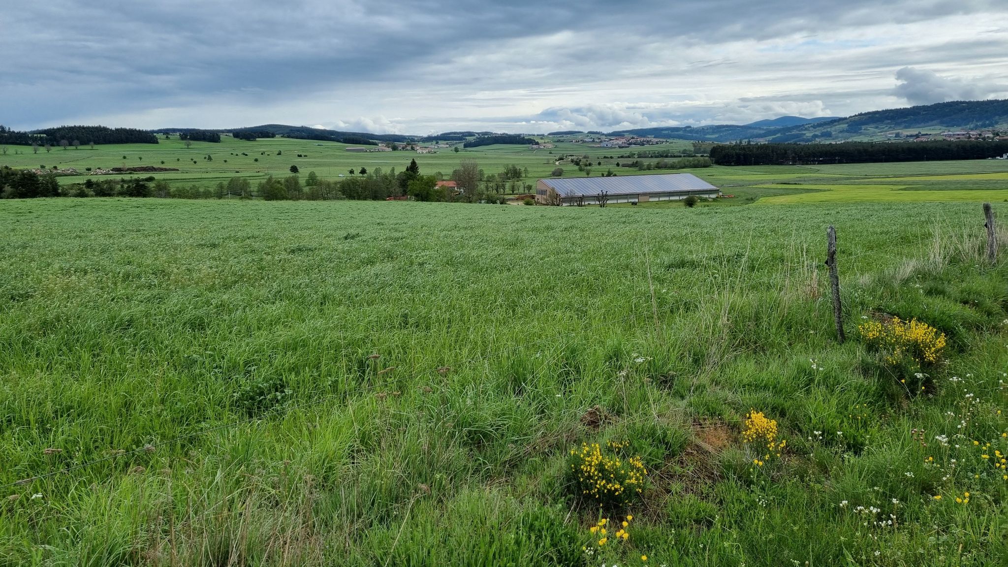 Bergauf nach Saugues