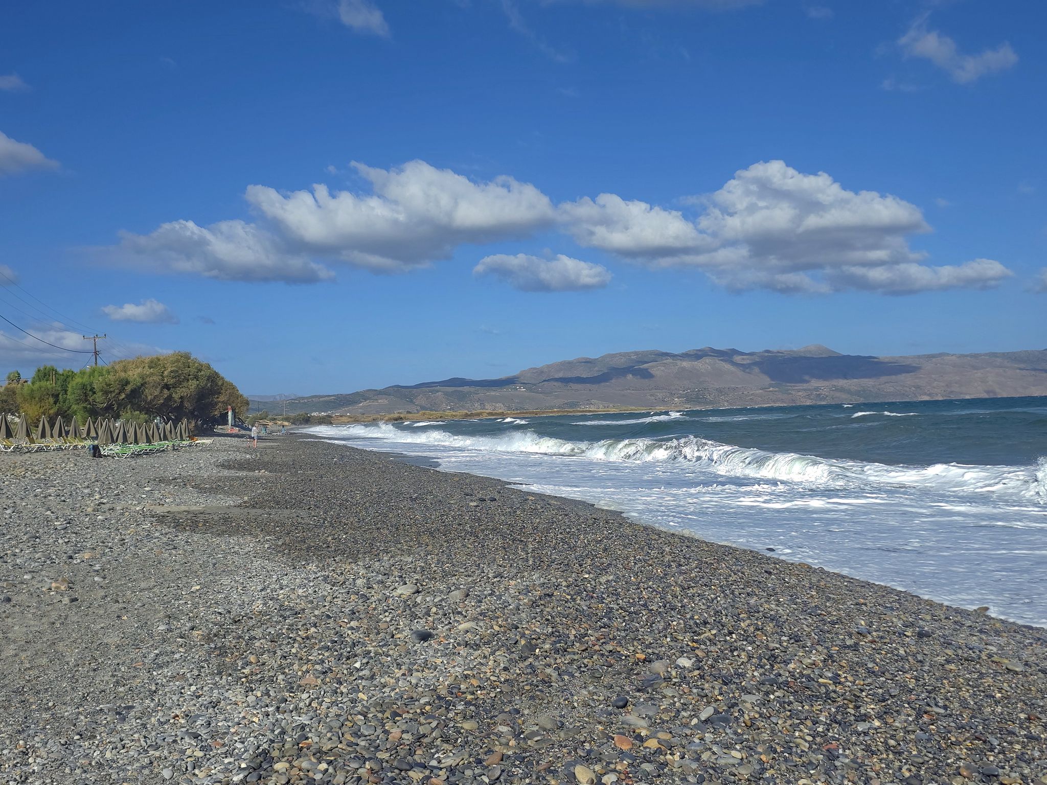 Màleme Beach - Blick Richtung Kolimbari
