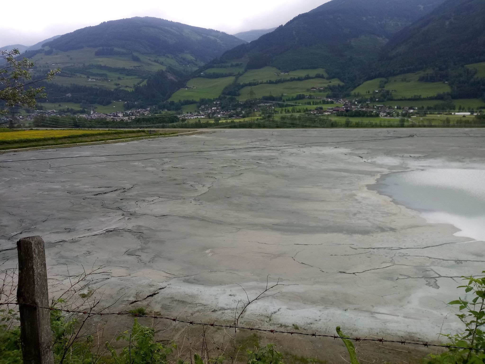 Wolframabbau - Absetzbecken