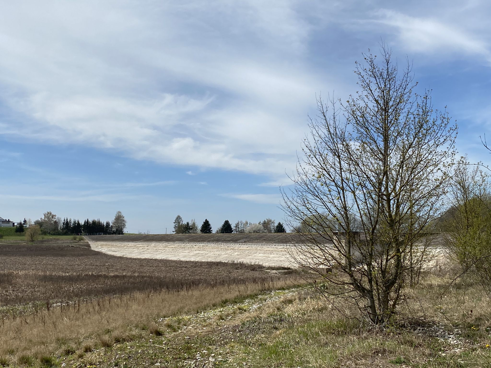 Hopfgartener Stausee ausgetrocknet