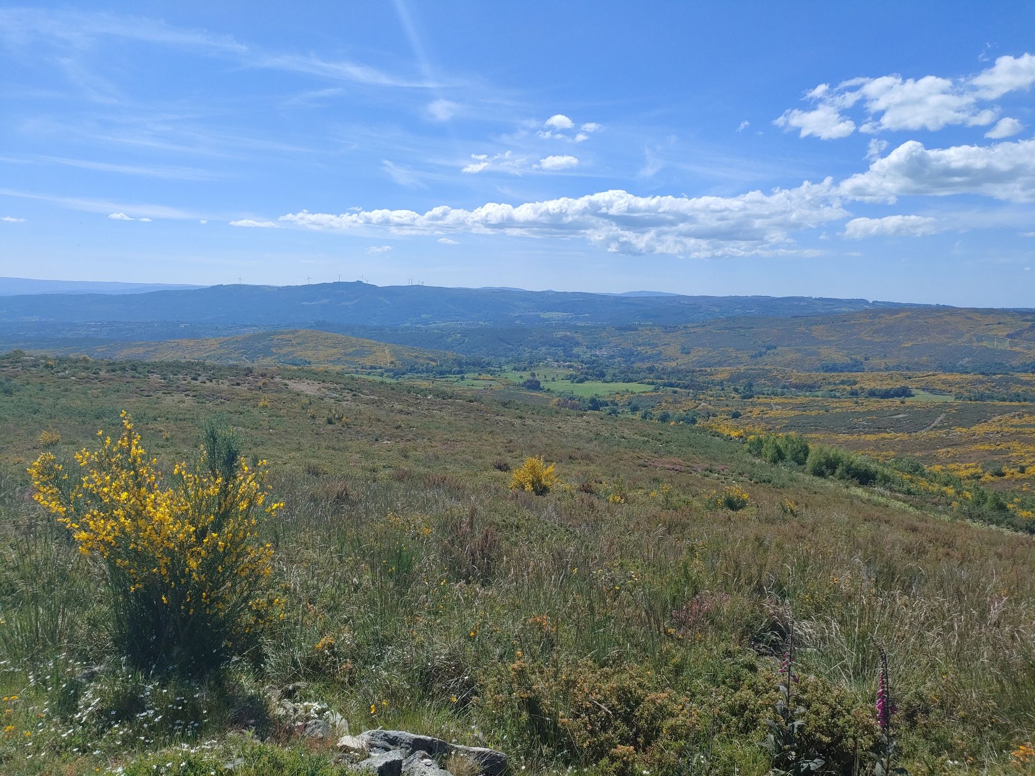 Vista de la sierra da Madanela