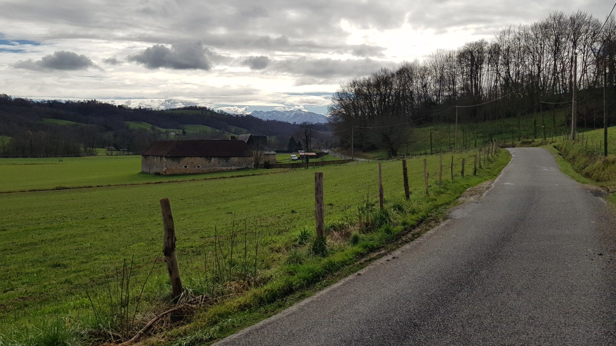 Route (très) calme.