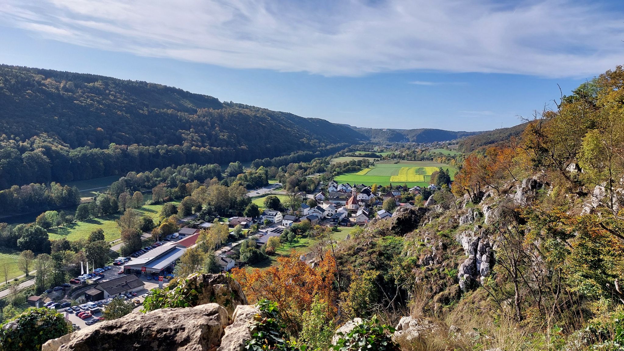 Schöner Blick ins Altmühltal - Prunn