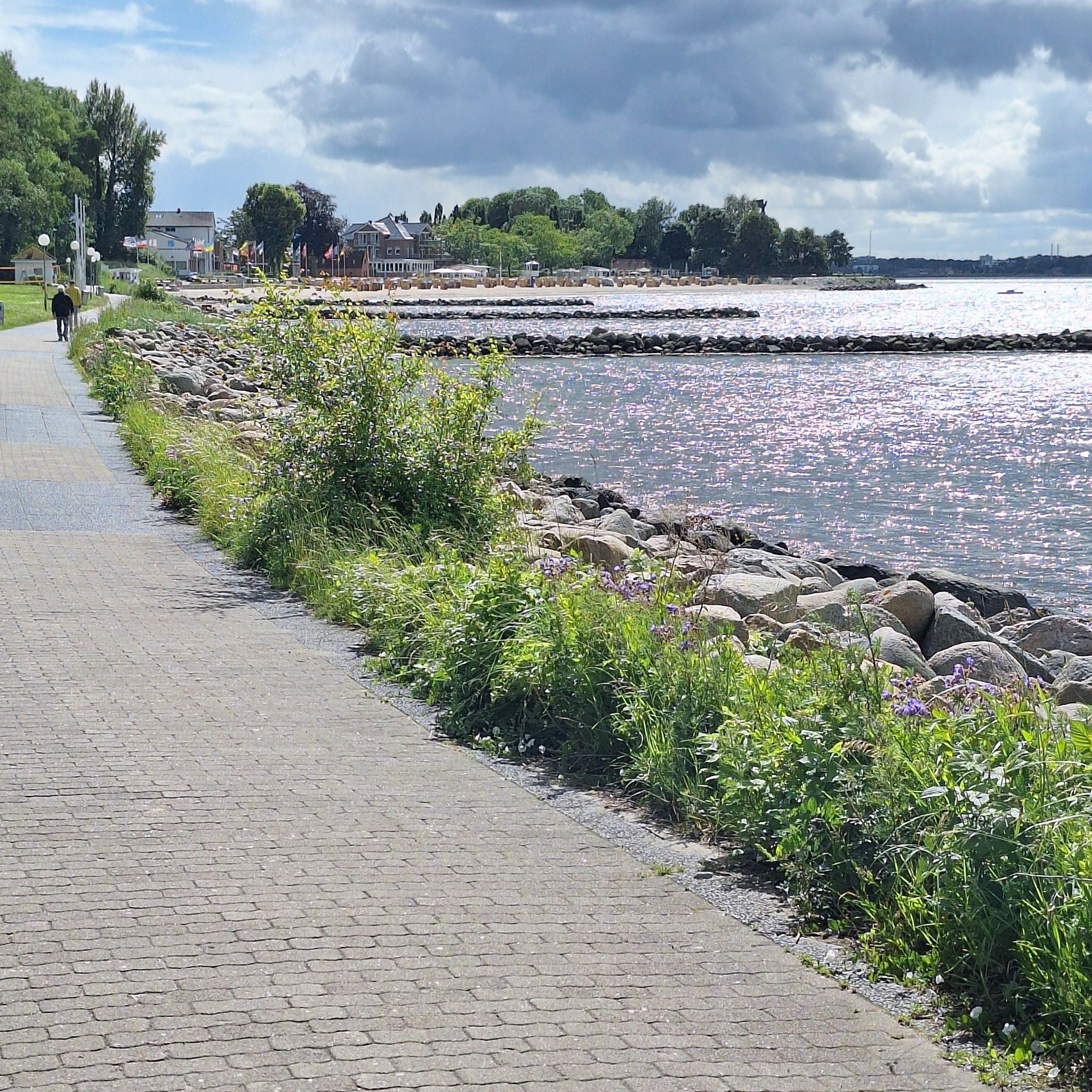 Blick auf den Möltenorter Kurstrand