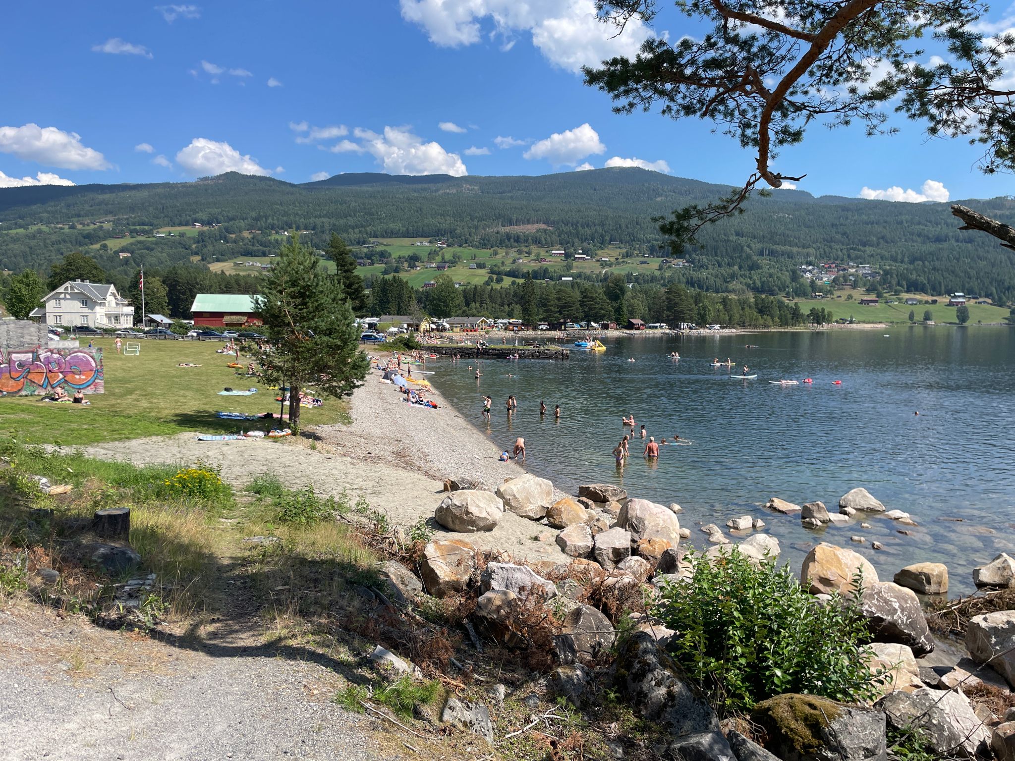 Badestrand beim Campingplatz